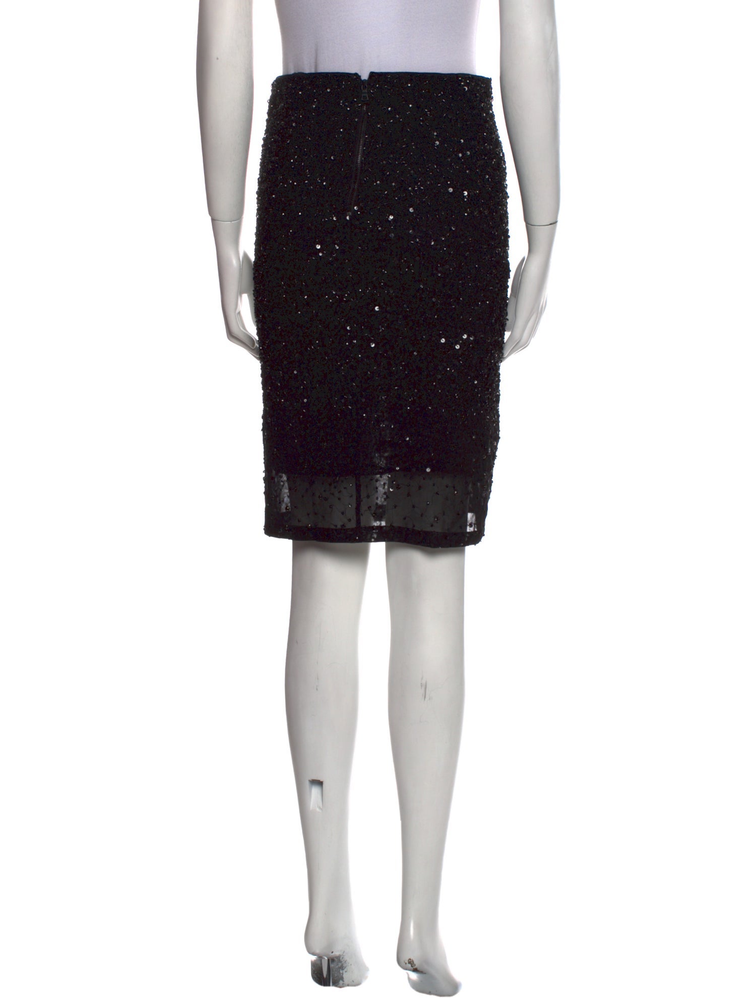 Alice + Olivia Sequin Embellishments Knee-Length Skirt