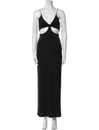 Alice + Olivia V-Neck Long Dress