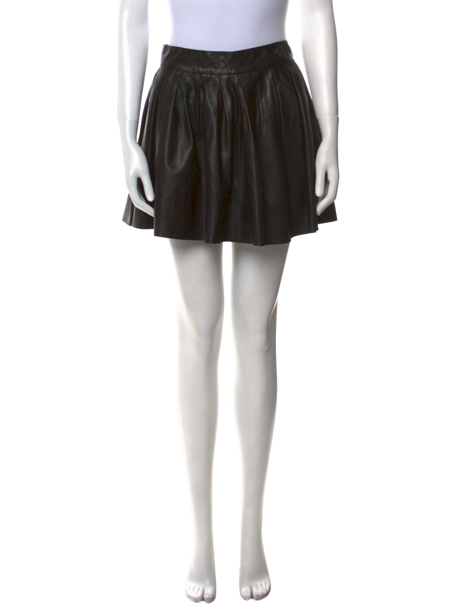 Alice + Olivia Leather Mini Skirt