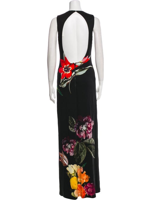 Alice + Olivia Floral Print Long Dress