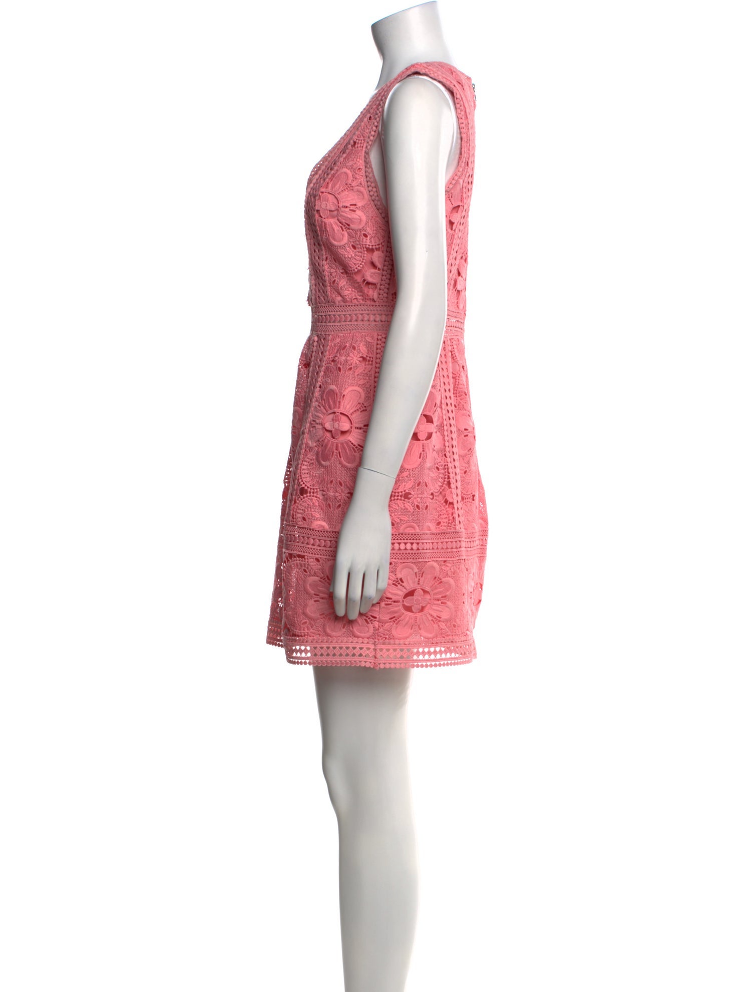 Alice + Olivia Lace Pattern Mini Dress