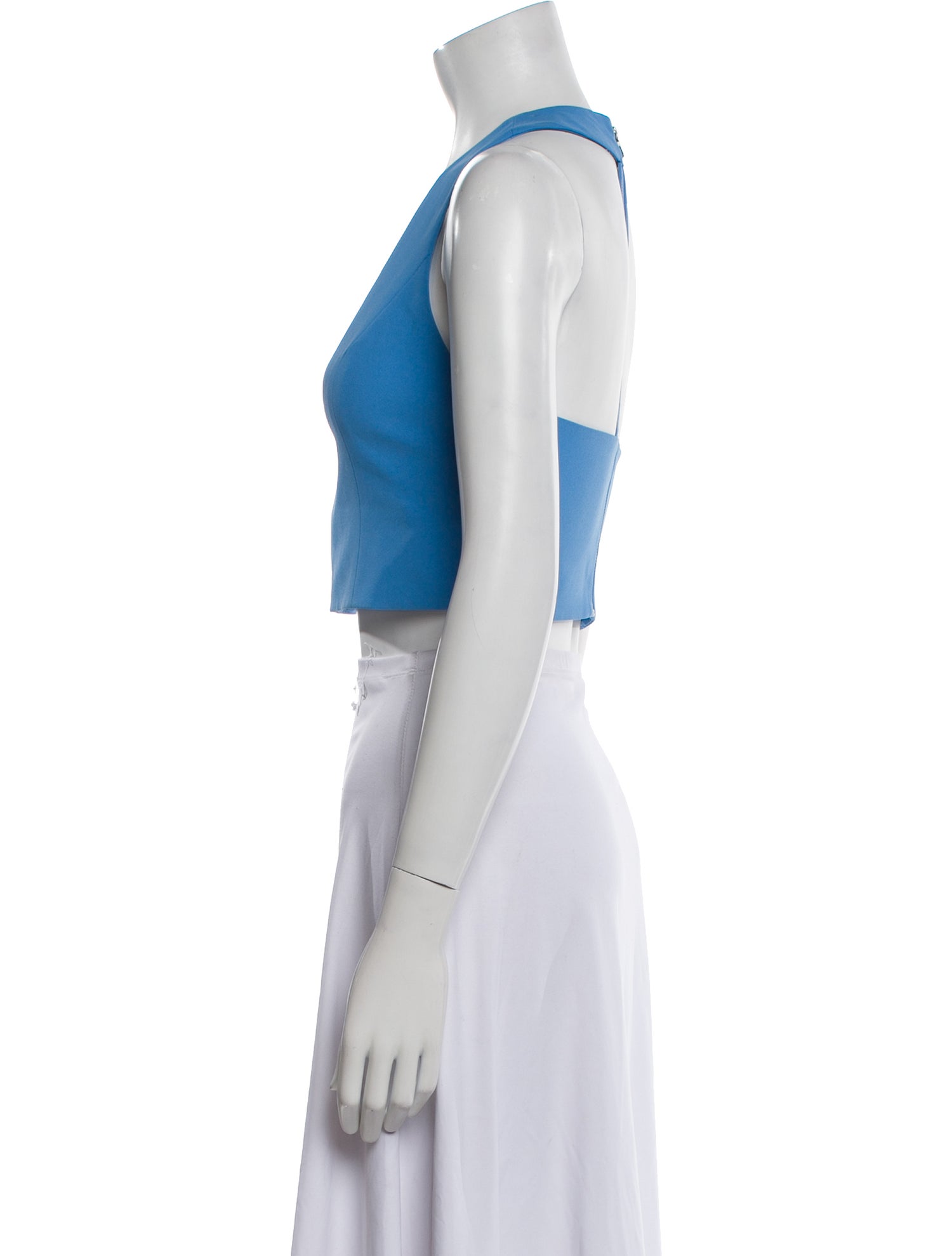 Alice + Olivia V-Neck Sleeveless Crop Top