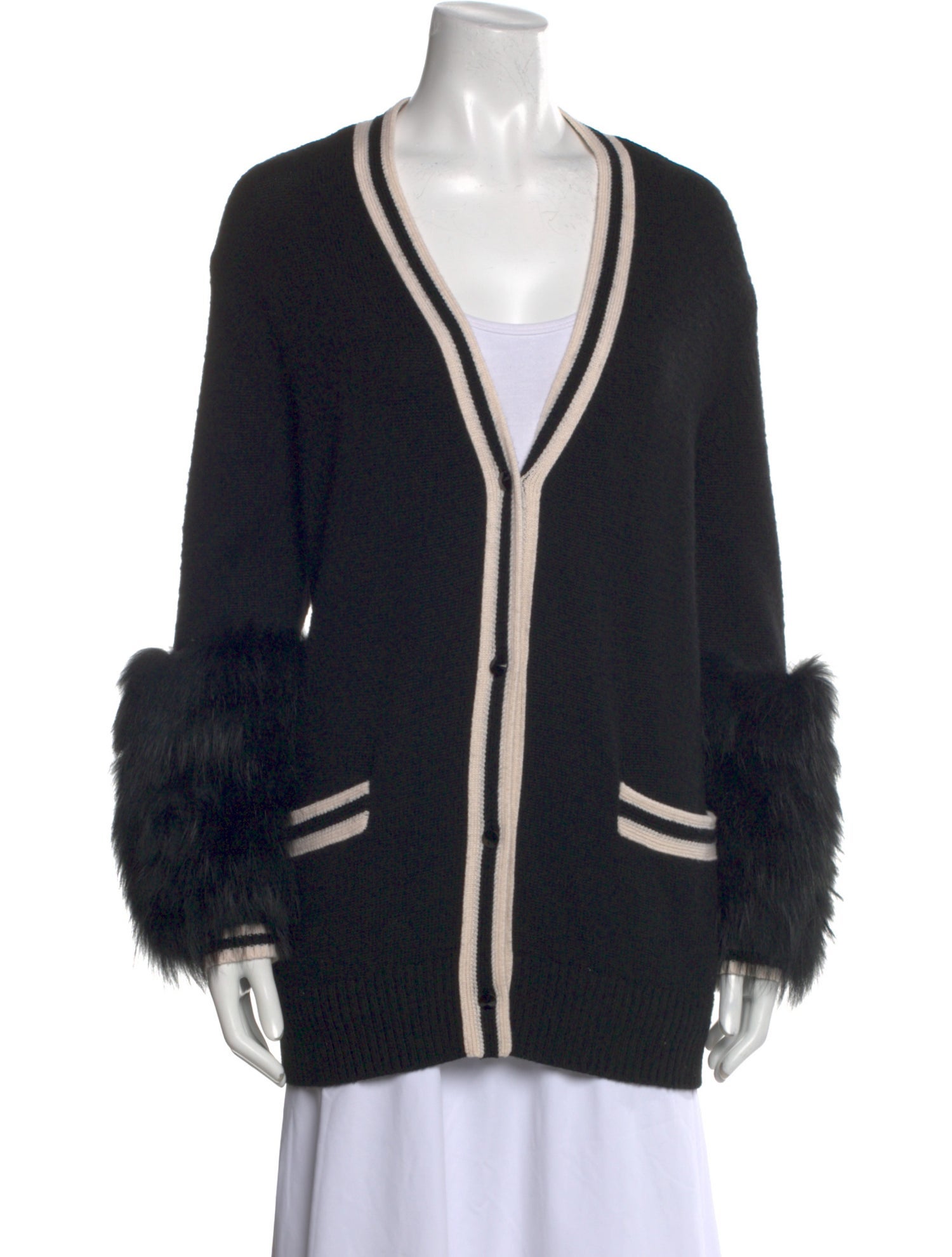 Alice + Olivia Wool V-Neck Sweater