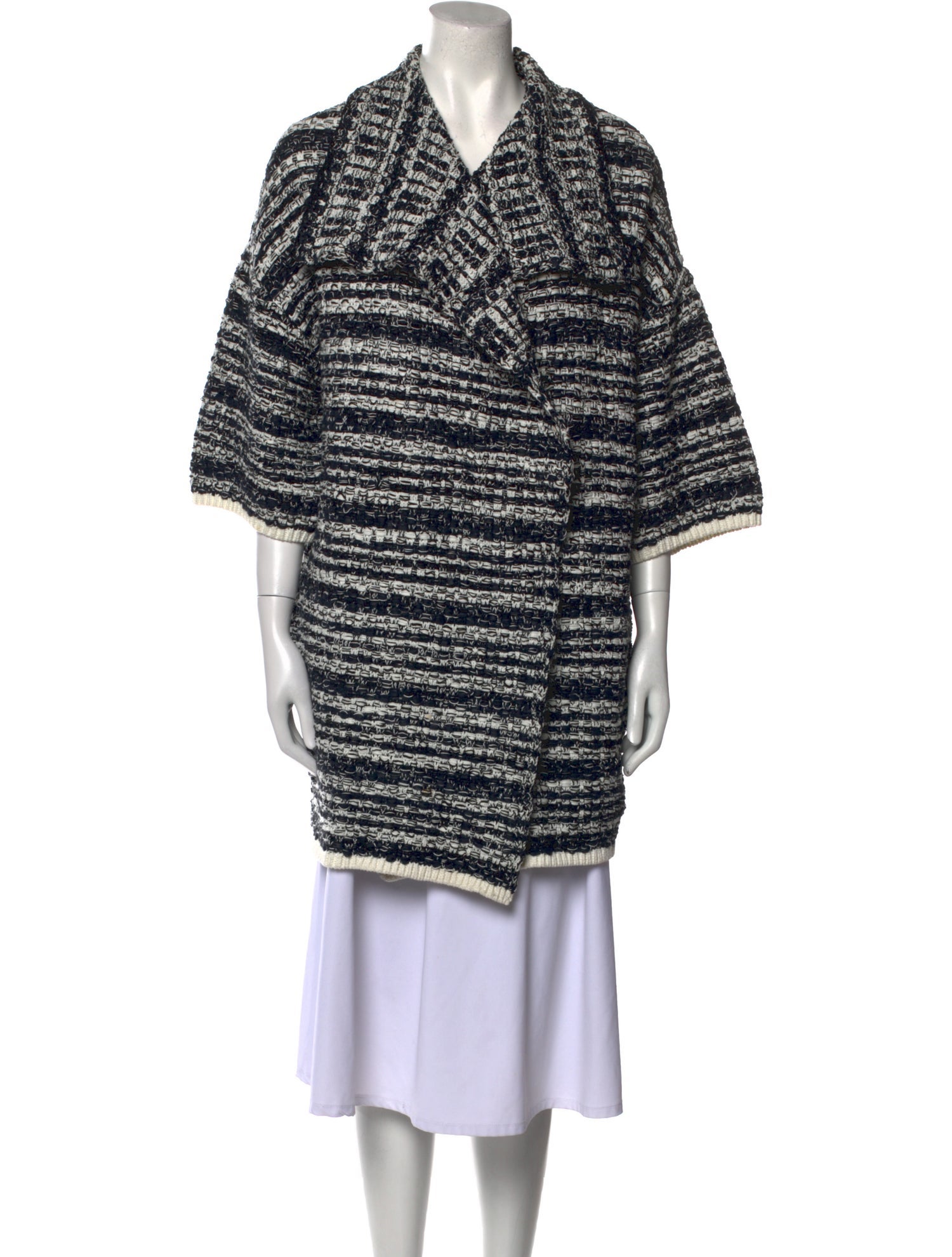 Alice + Olivia Striped Cowl Neck Sweater