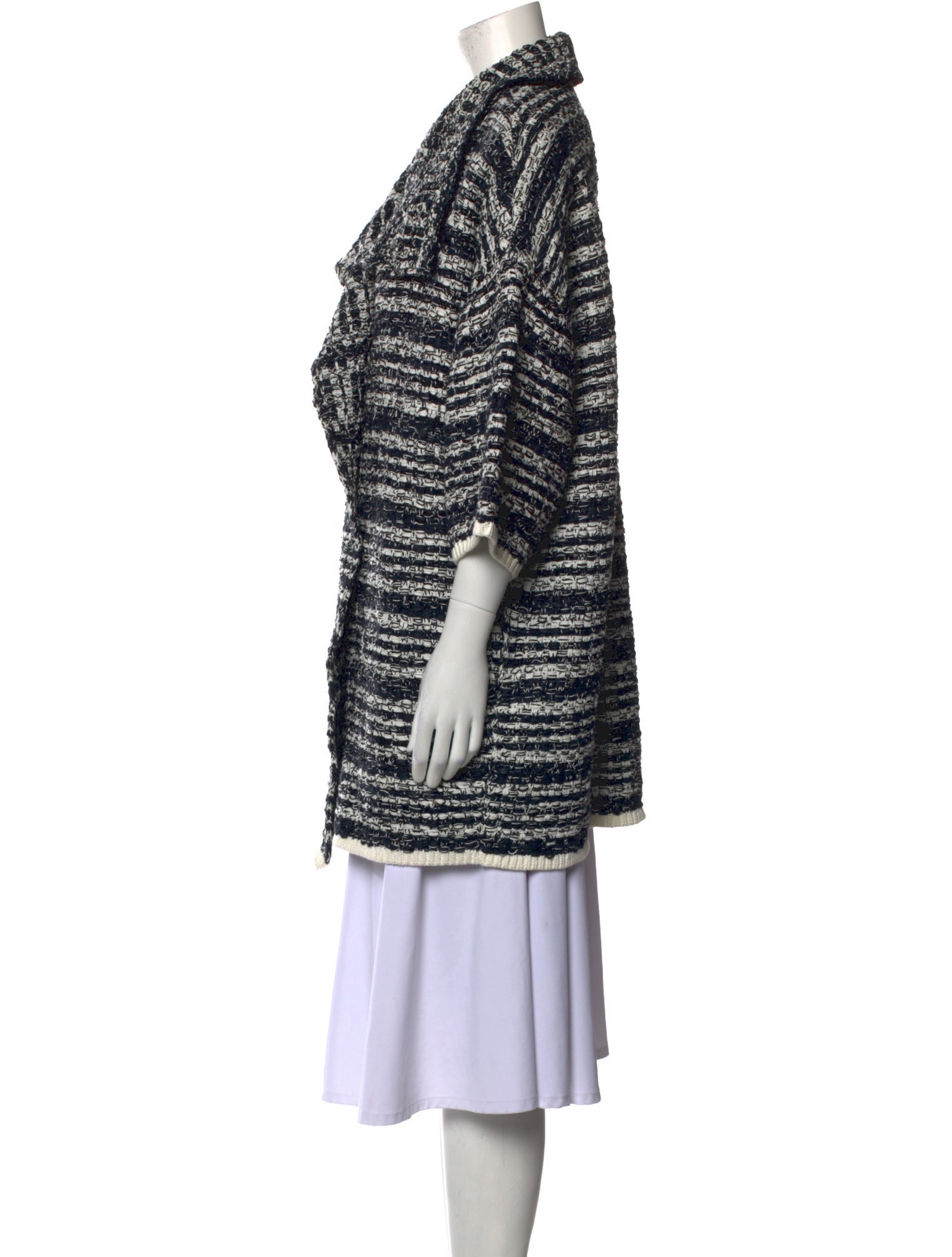 Alice + Olivia Striped Cowl Neck Sweater