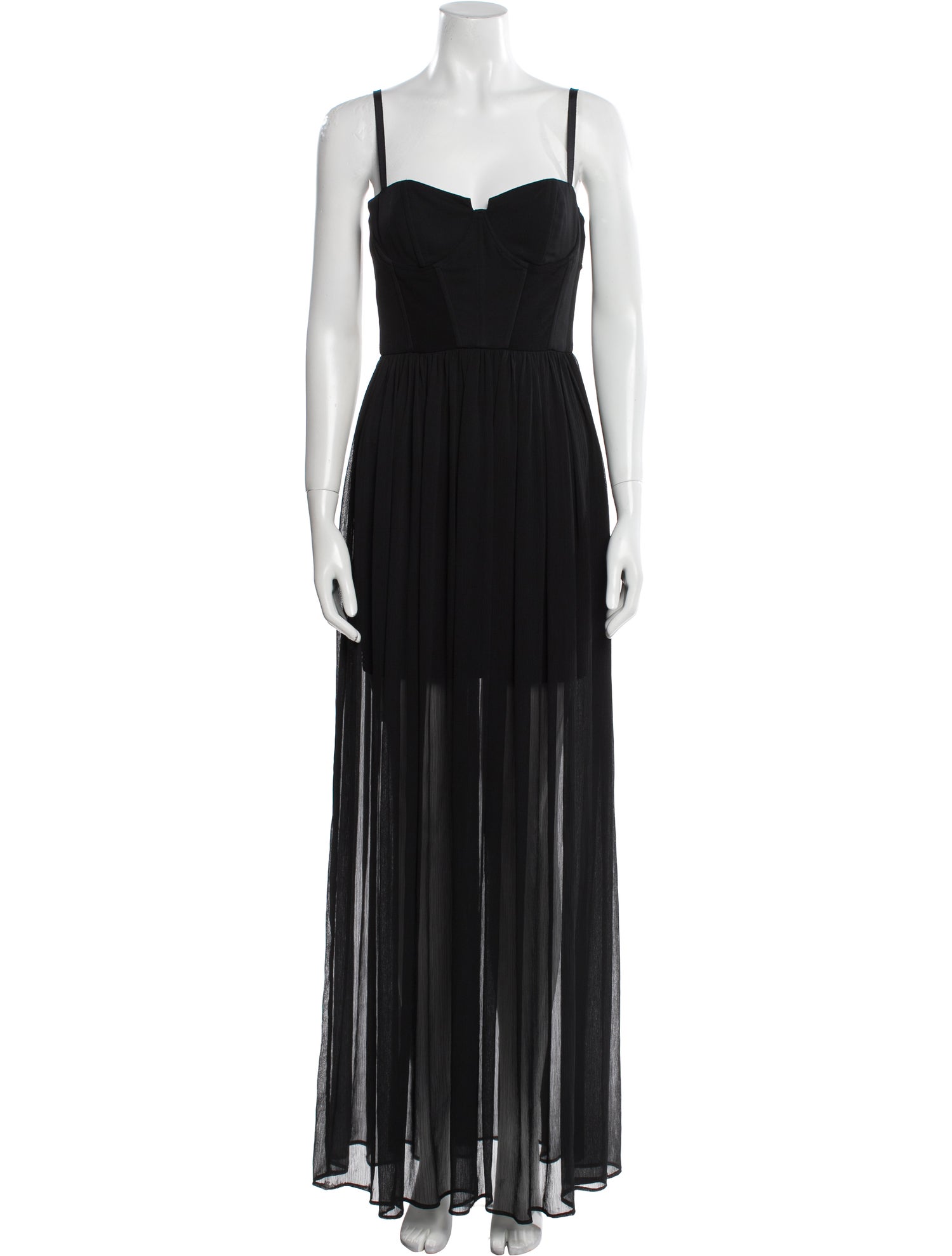 Alice + Olivia Square Neckline Long Dress