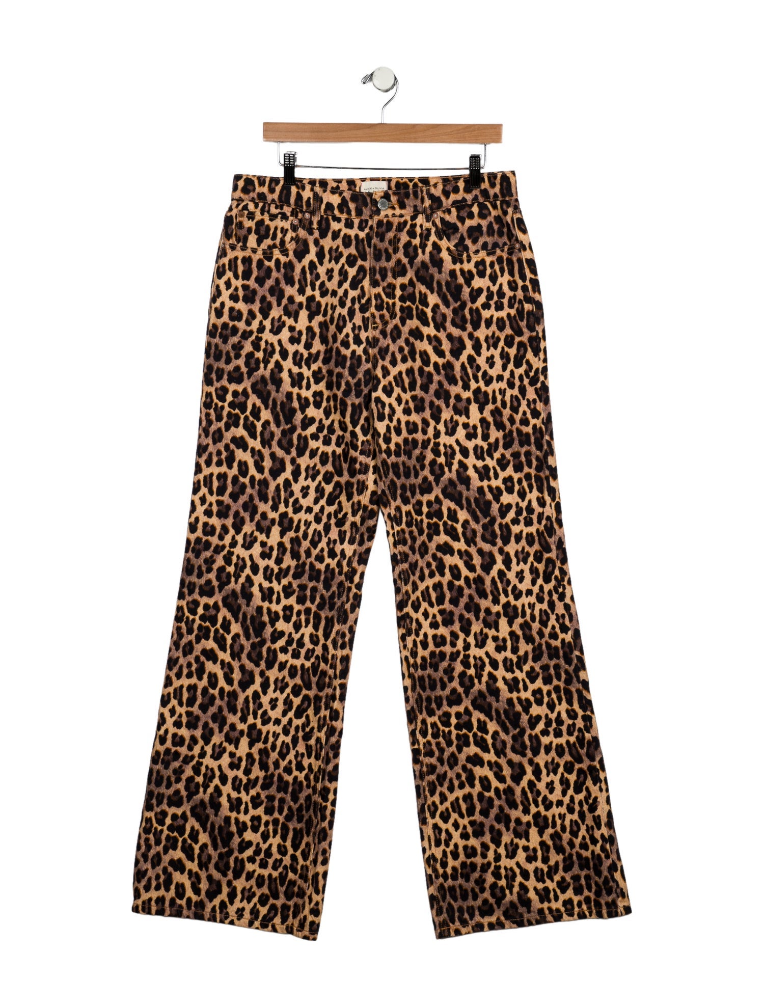 Alice + Olivia High-Rise Wide Leg Jeans