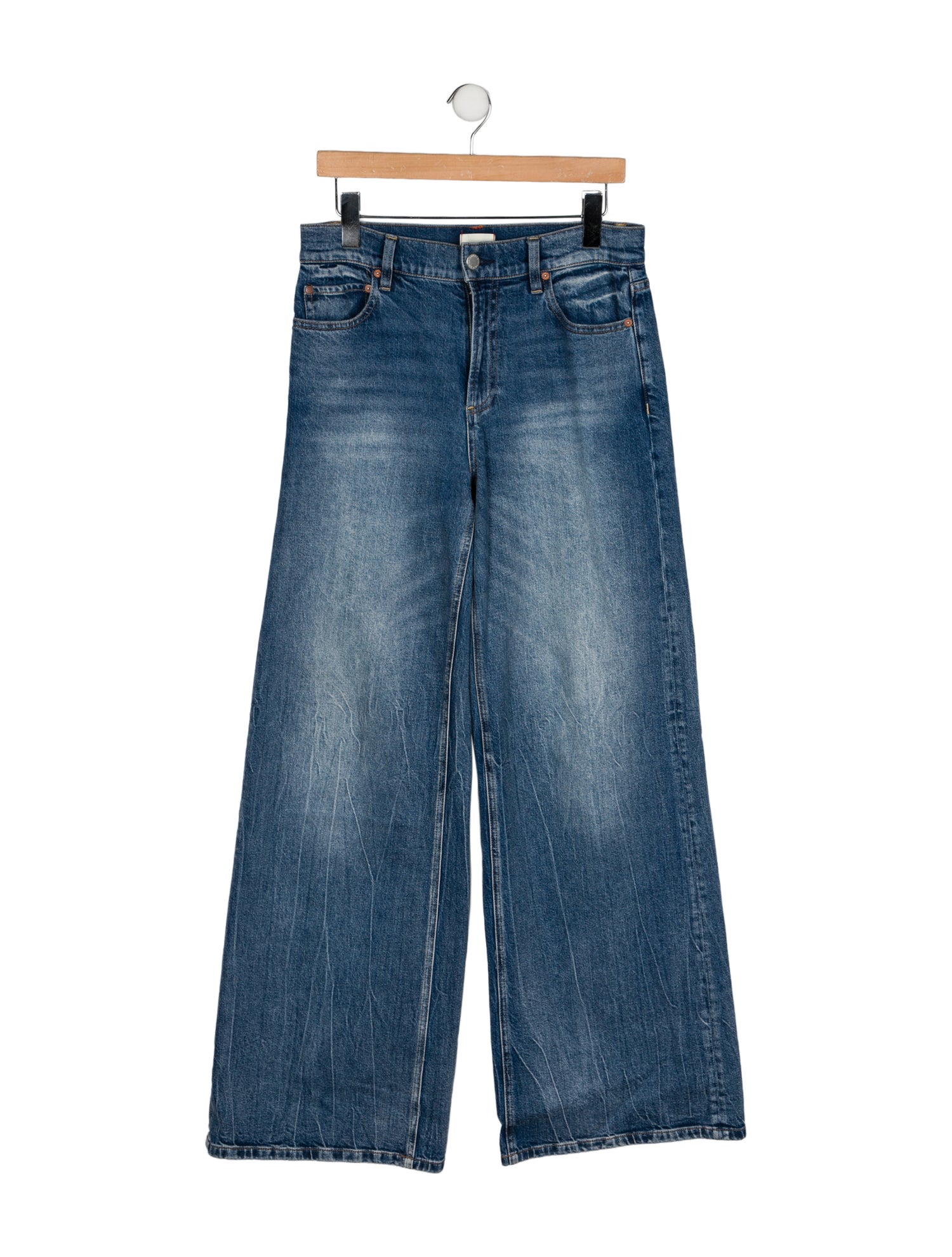 Alice + Olivia Mid-Rise Wide Leg Jeans