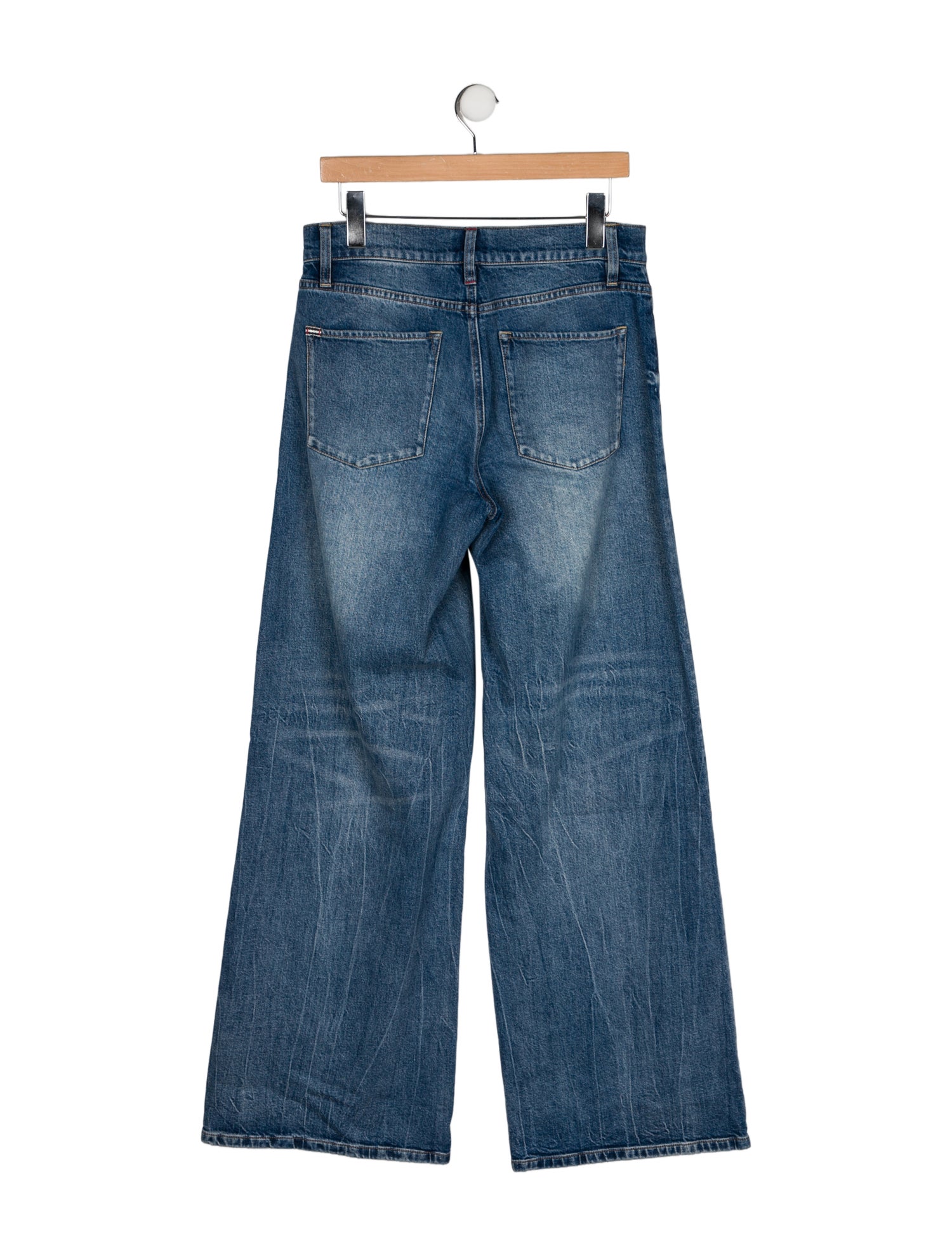 Alice + Olivia Mid-Rise Wide Leg Jeans