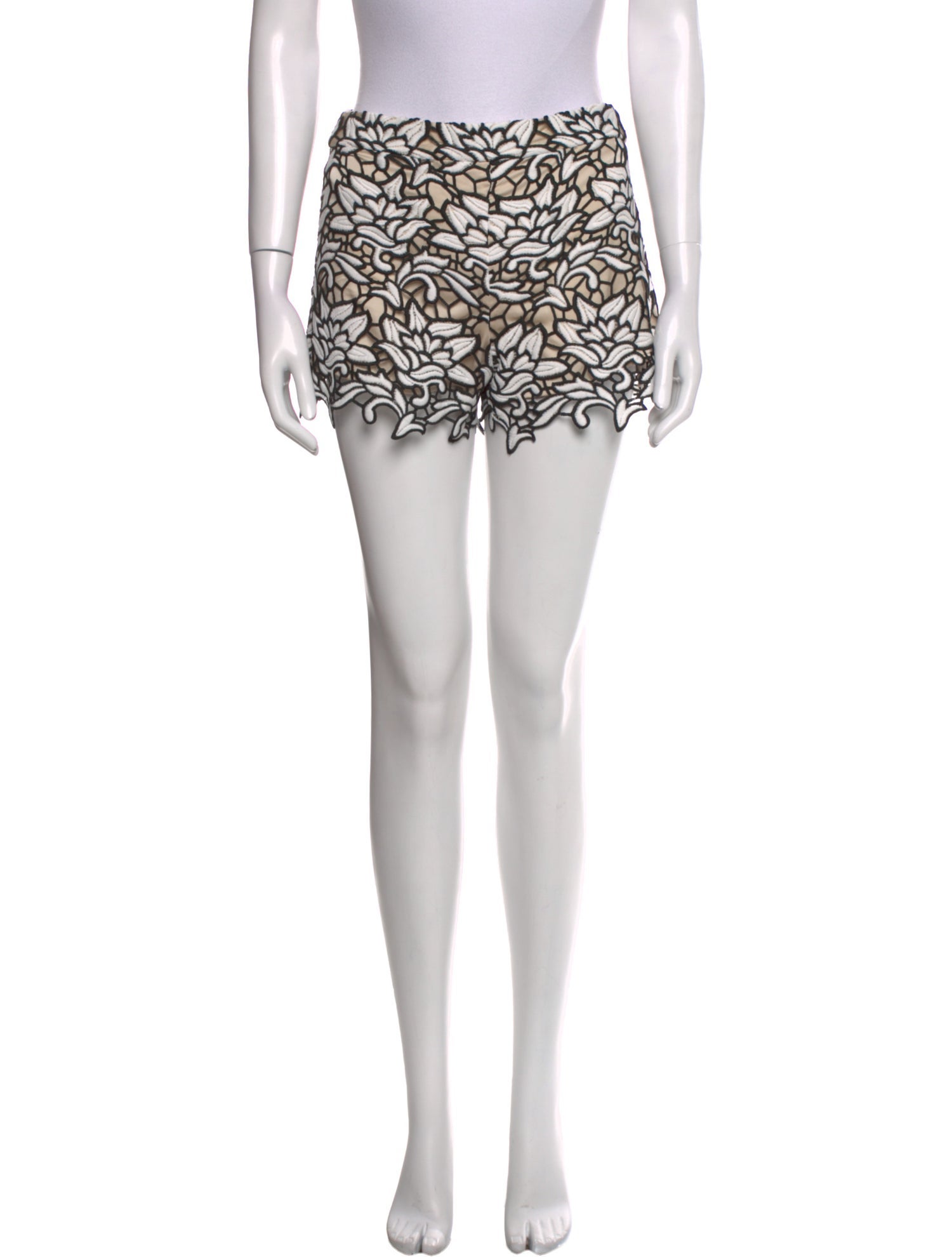 Alice + Olivia Lace Pattern Mini Shorts w/ Tags