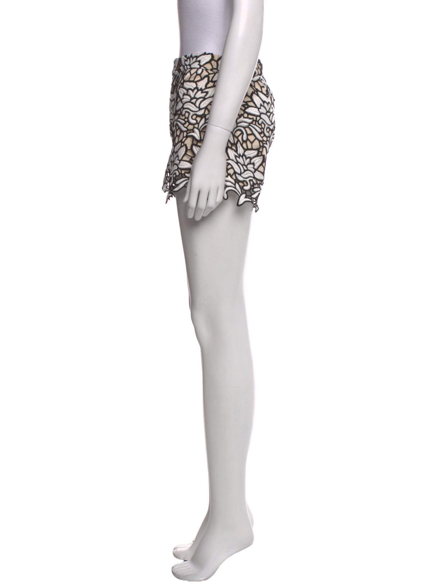 Alice + Olivia Lace Pattern Mini Shorts w/ Tags