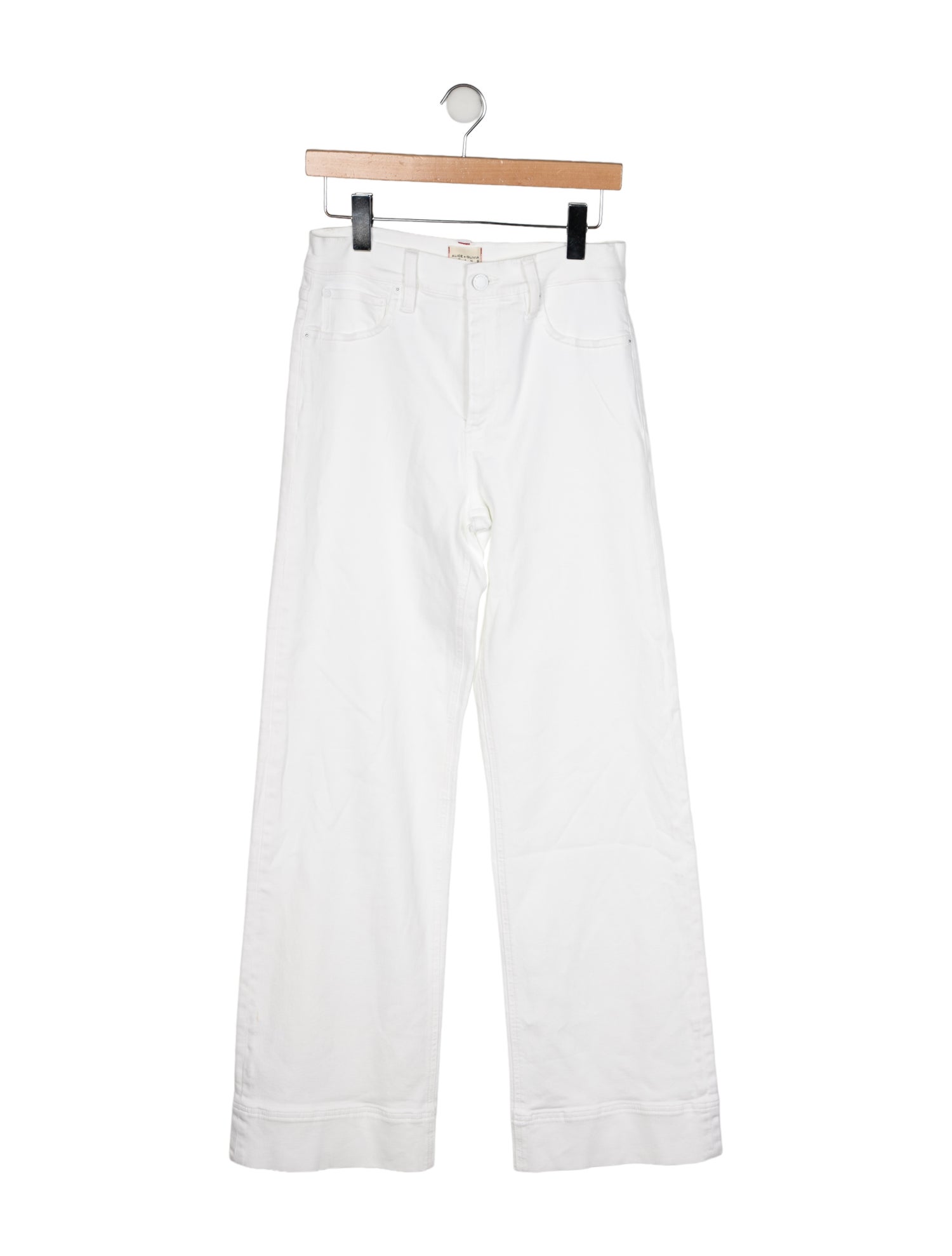 Alice + Olivia High-Rise Wide Leg Jeans
