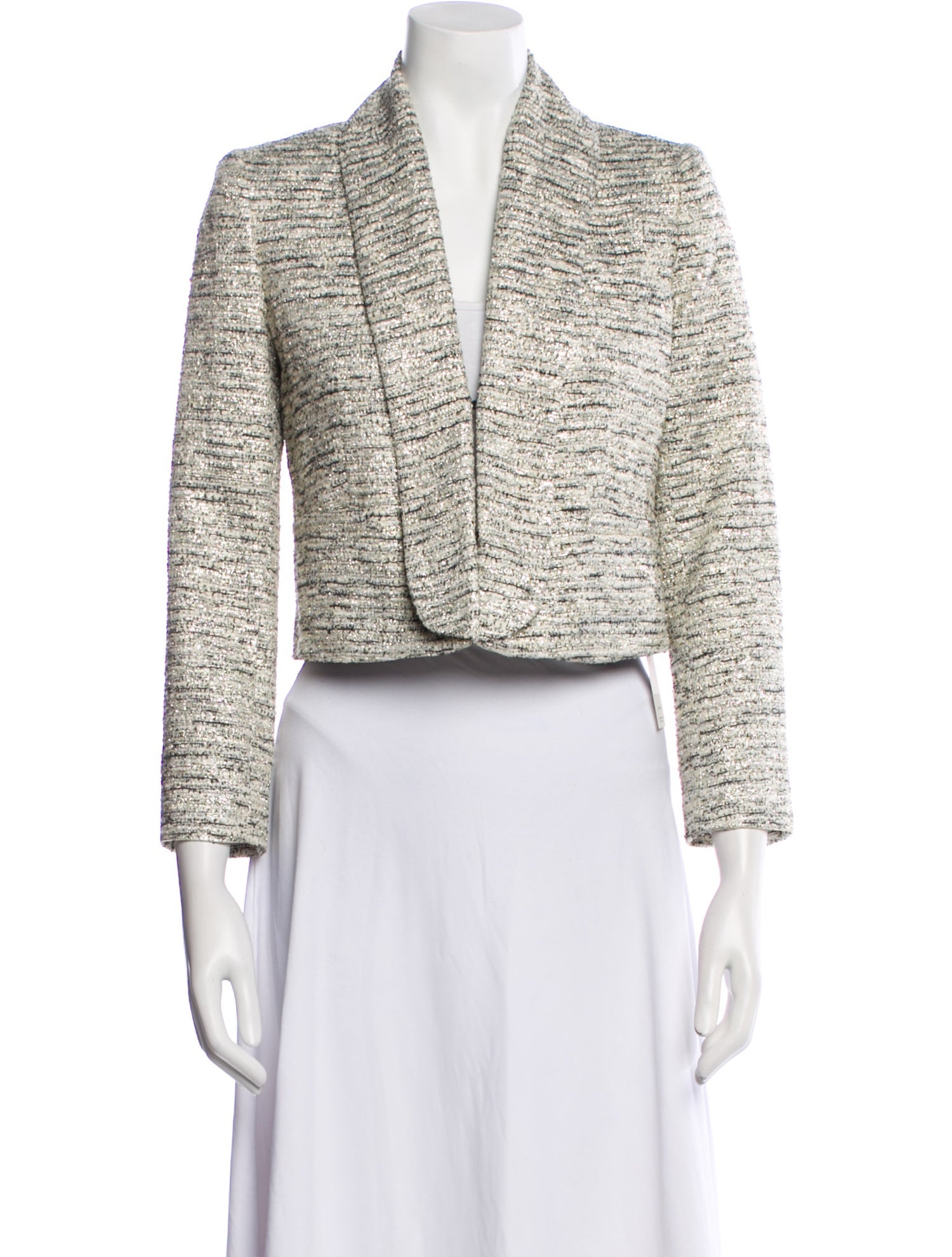 Alice + Olivia Tweed Pattern Evening Jacket