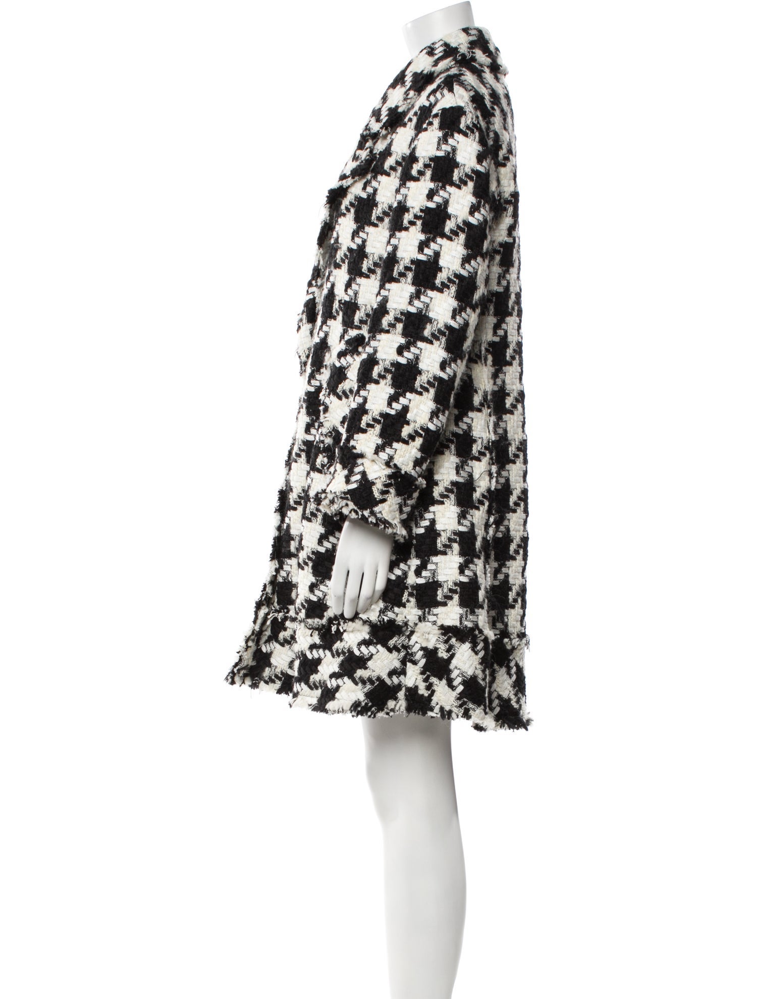 Alice + Olivia Wool Houndstooth Print Short Set