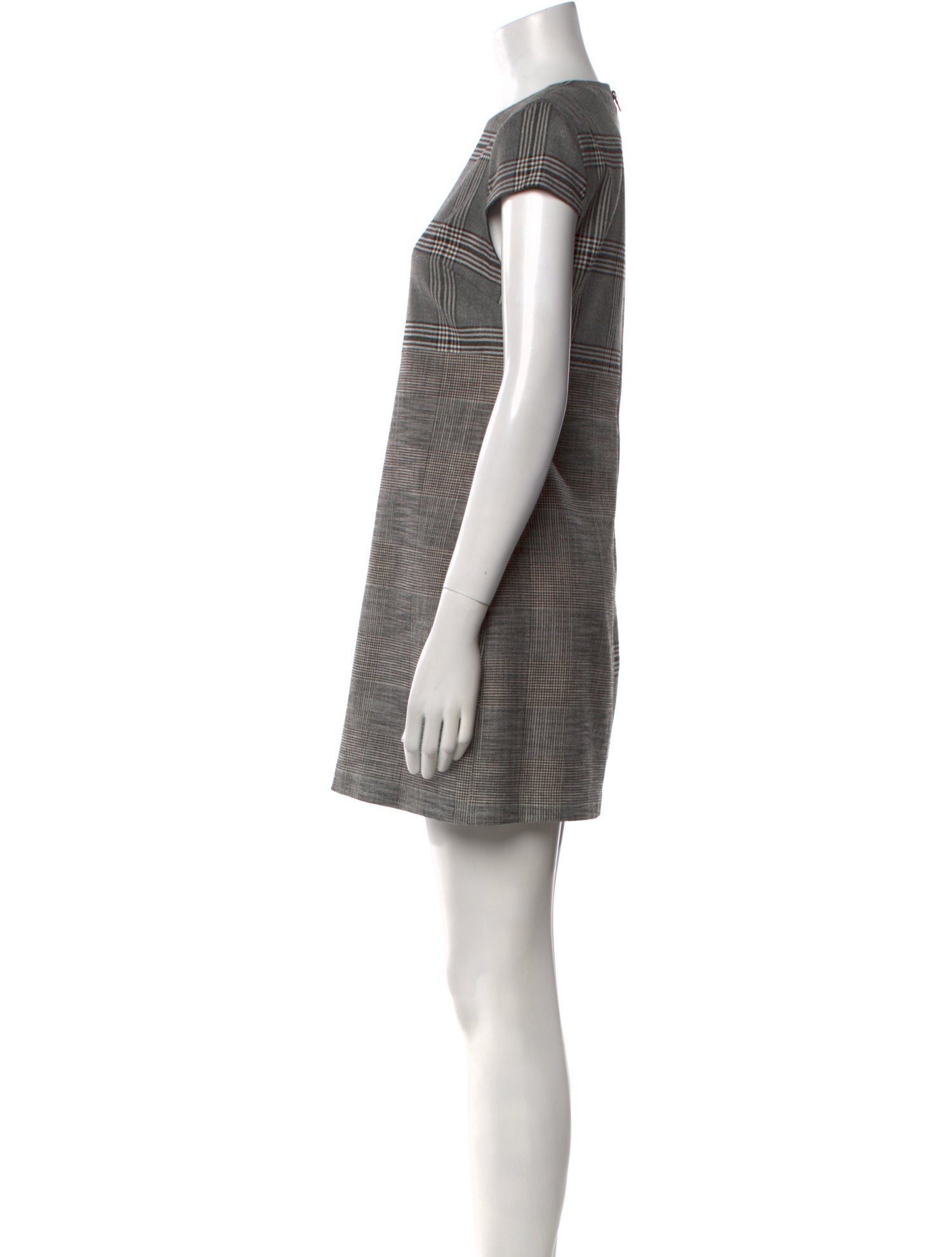 Alice + Olivia Plaid Print Mini Dress