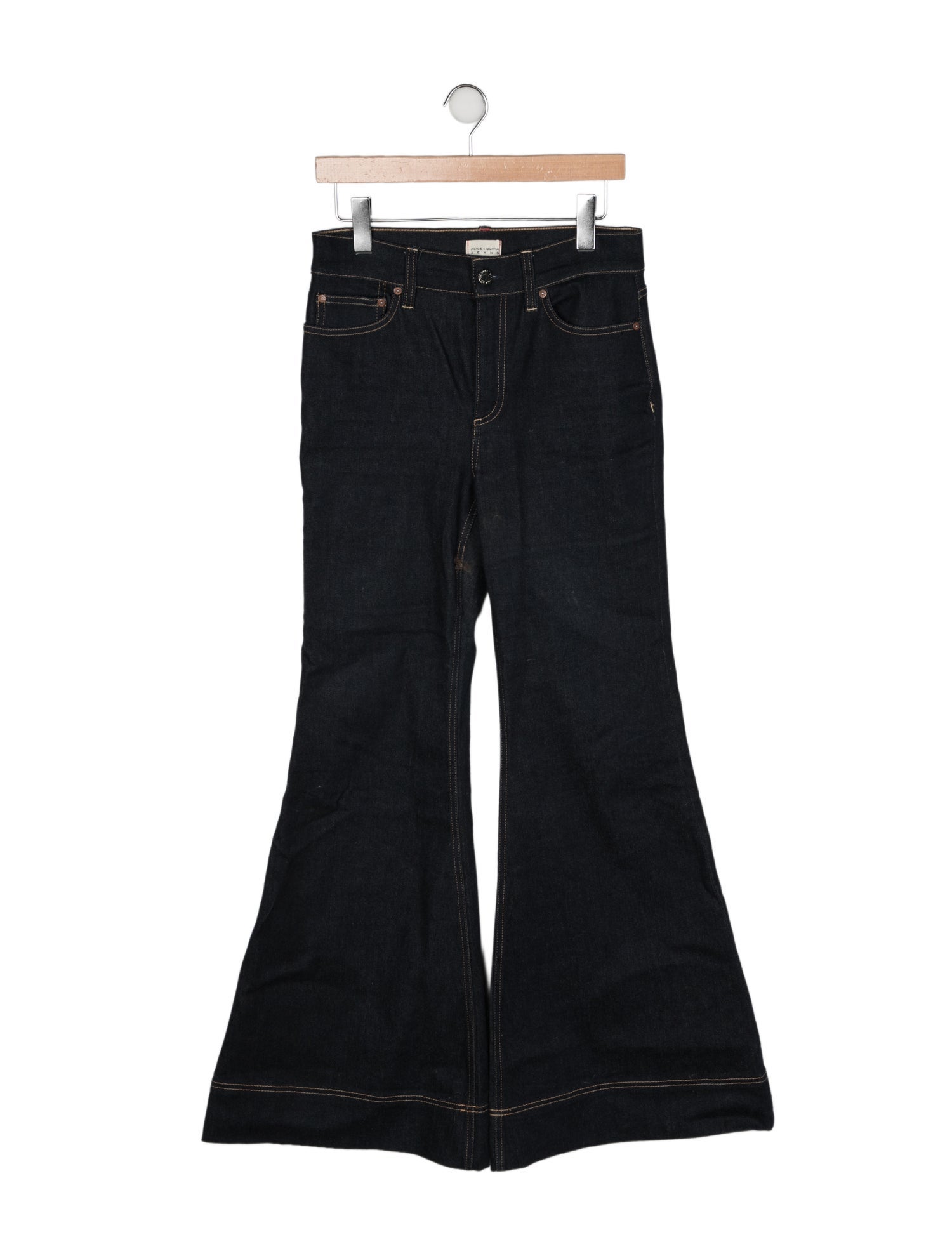 Alice + Olivia High-Rise Wide Leg Jeans