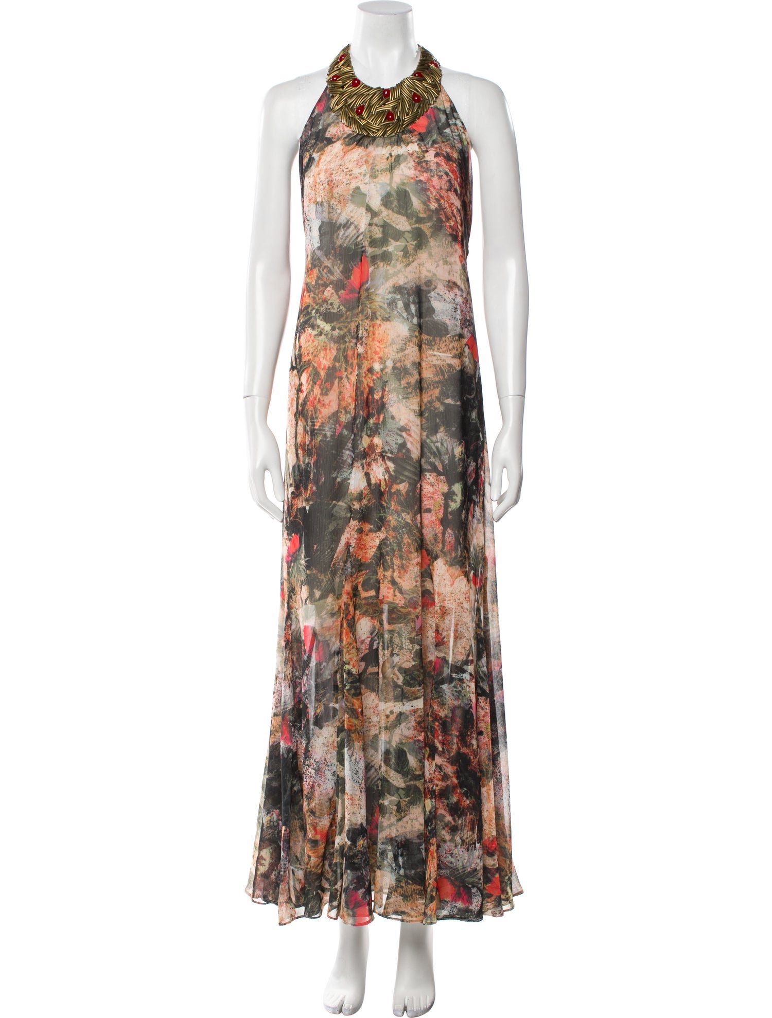 Alice + Olivia Printed Long Dress