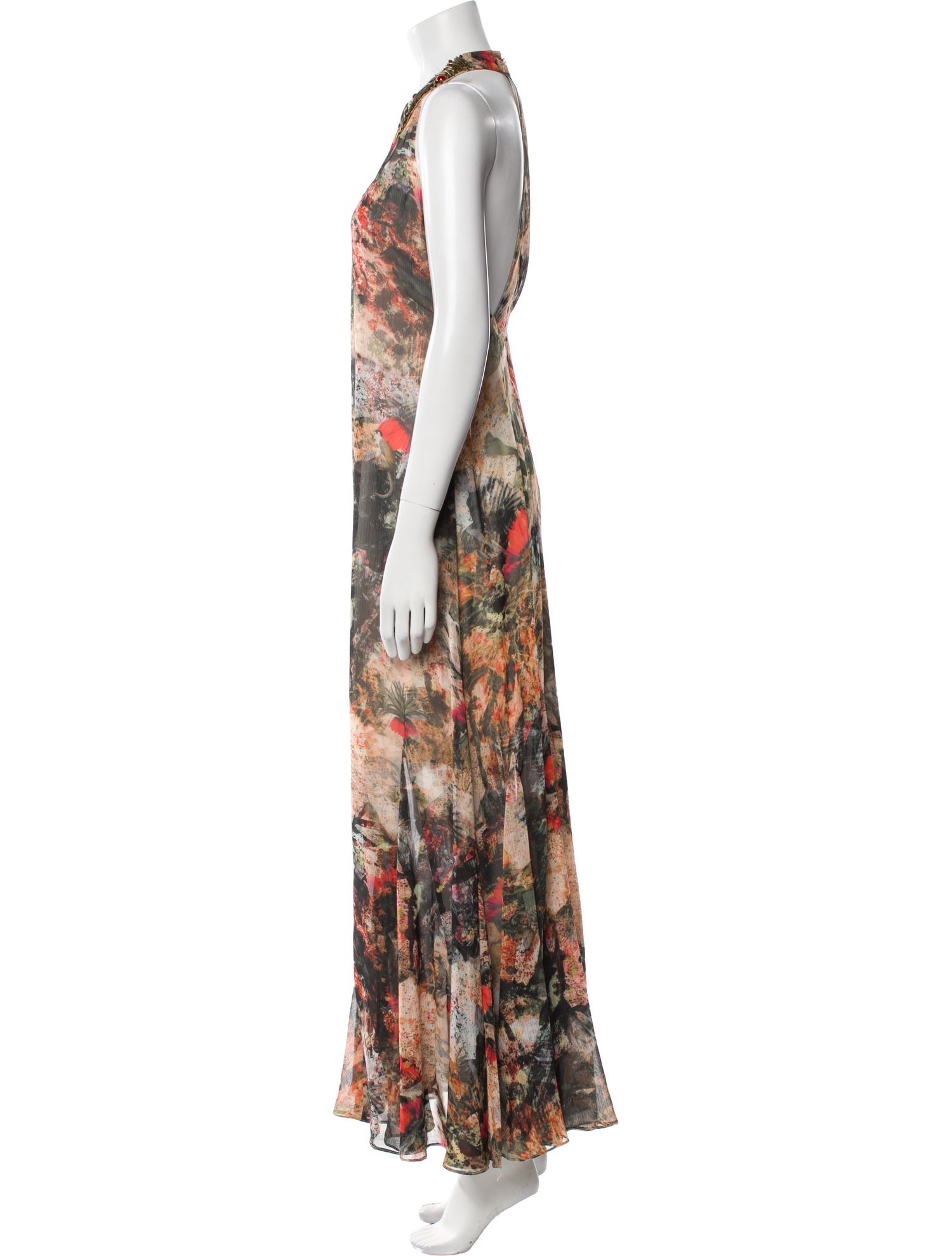 Alice + Olivia Printed Long Dress