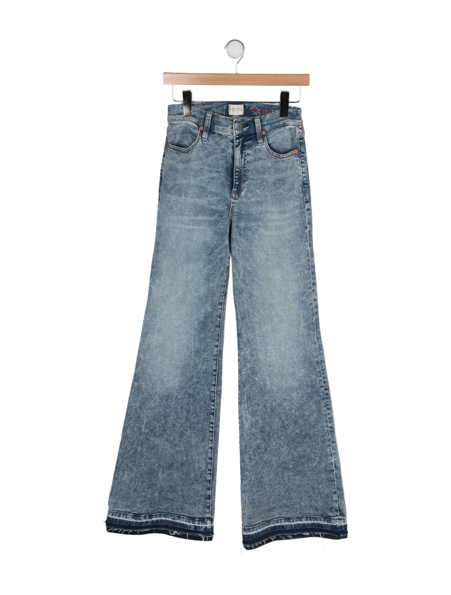 Alice + Olivia Mid-Rise Wide Leg Jeans