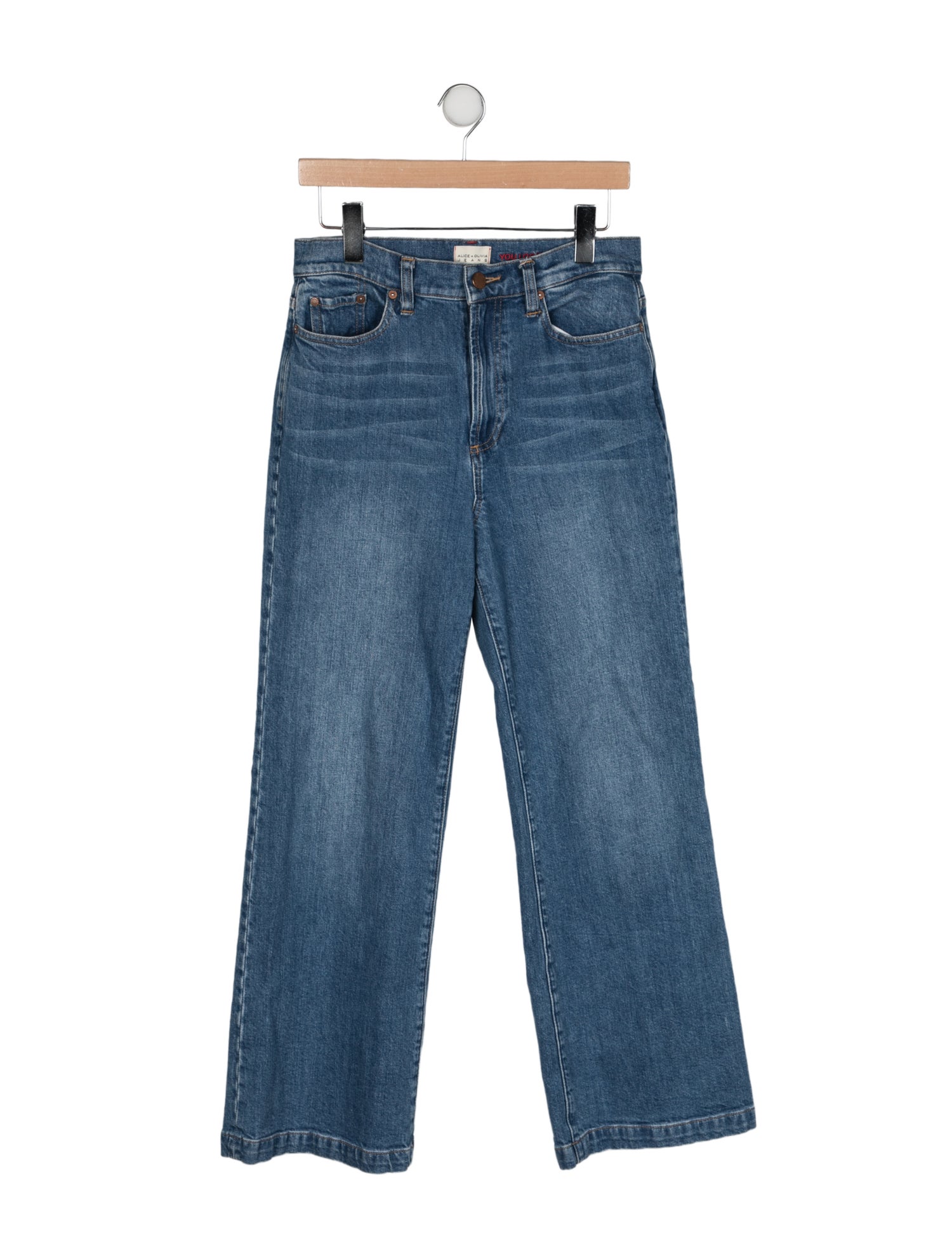 Alice + Olivia High-Rise Wide Leg Jeans