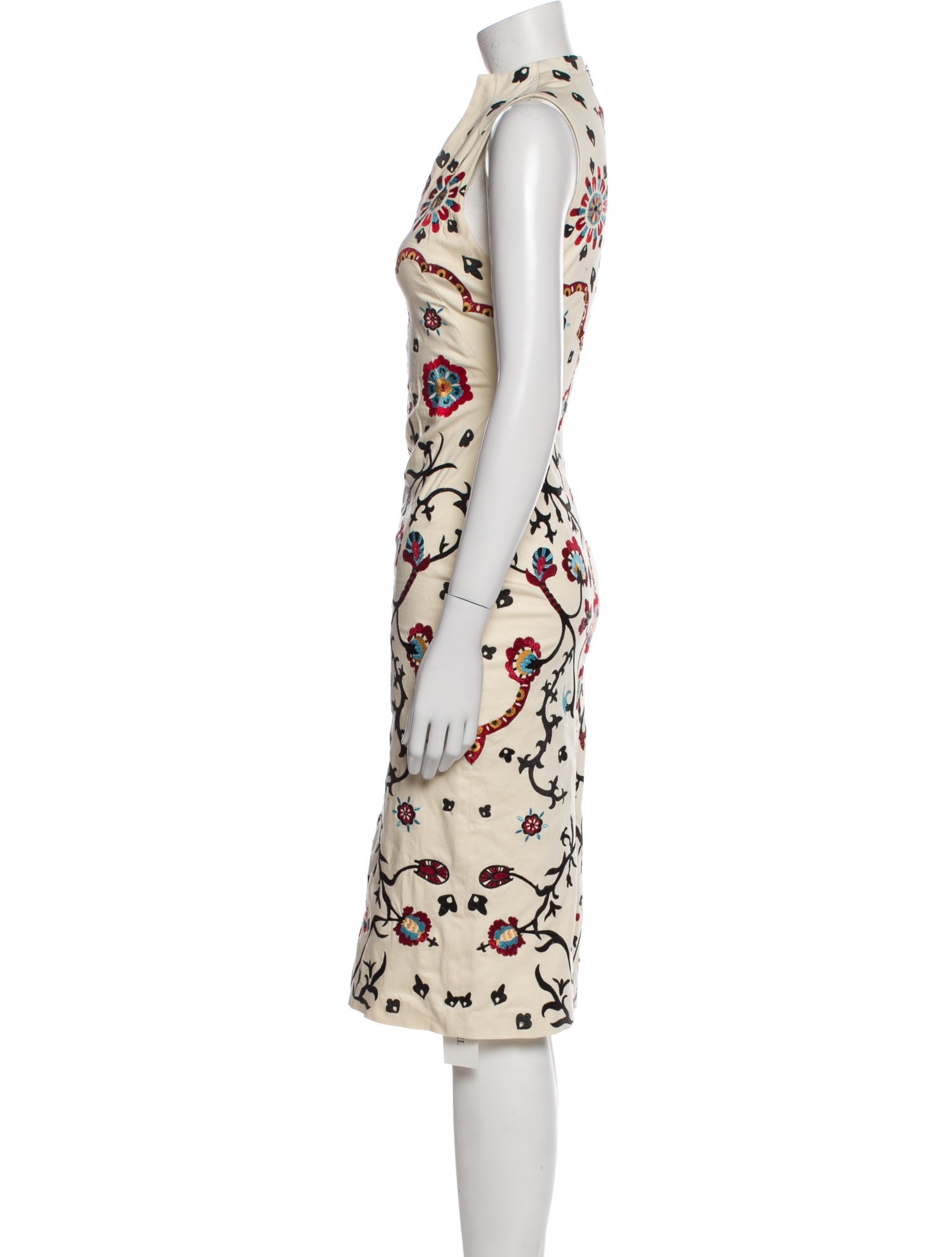 Alice + Olivia Printed Midi Length Dress