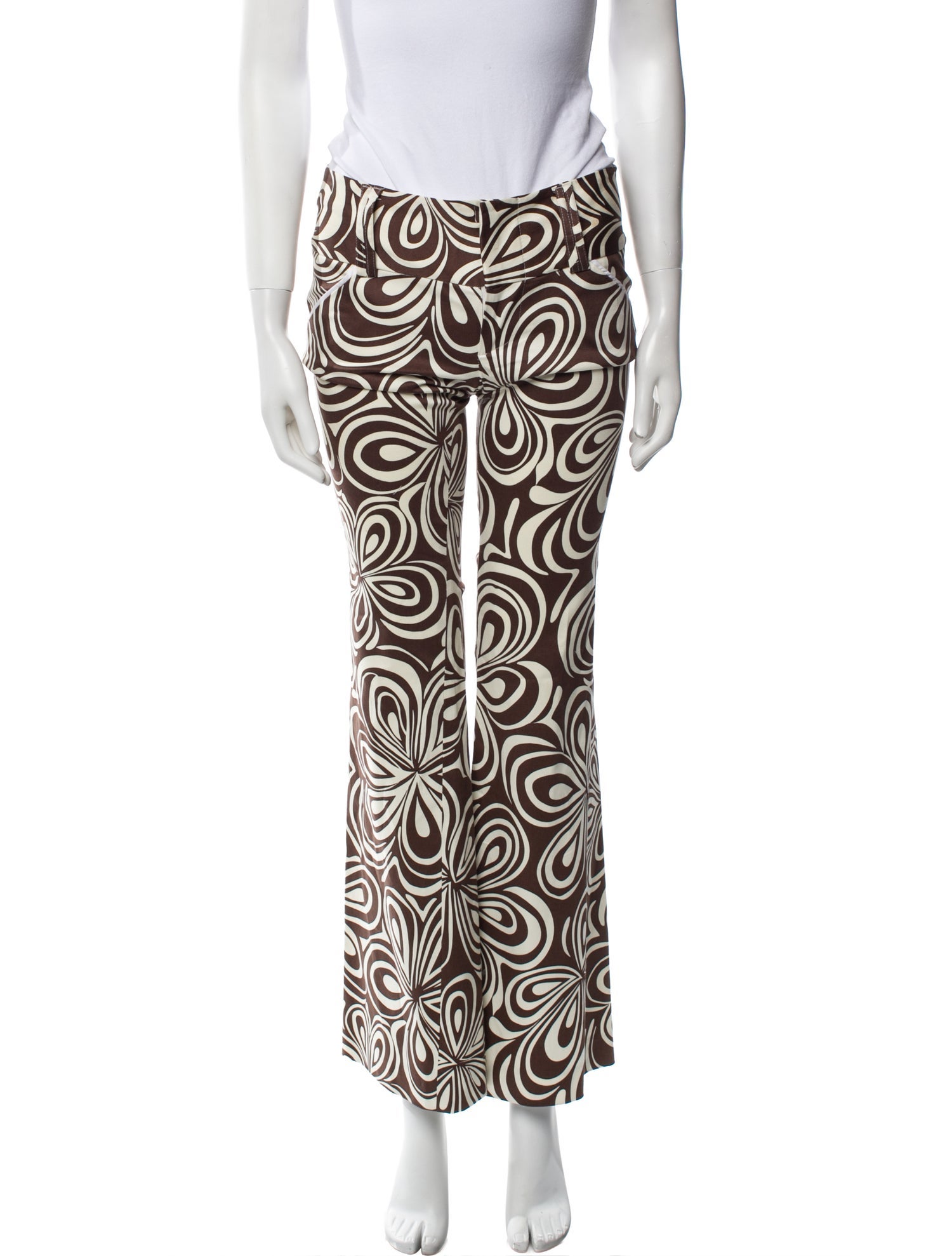 Alice + Olivia Printed Flared Pants