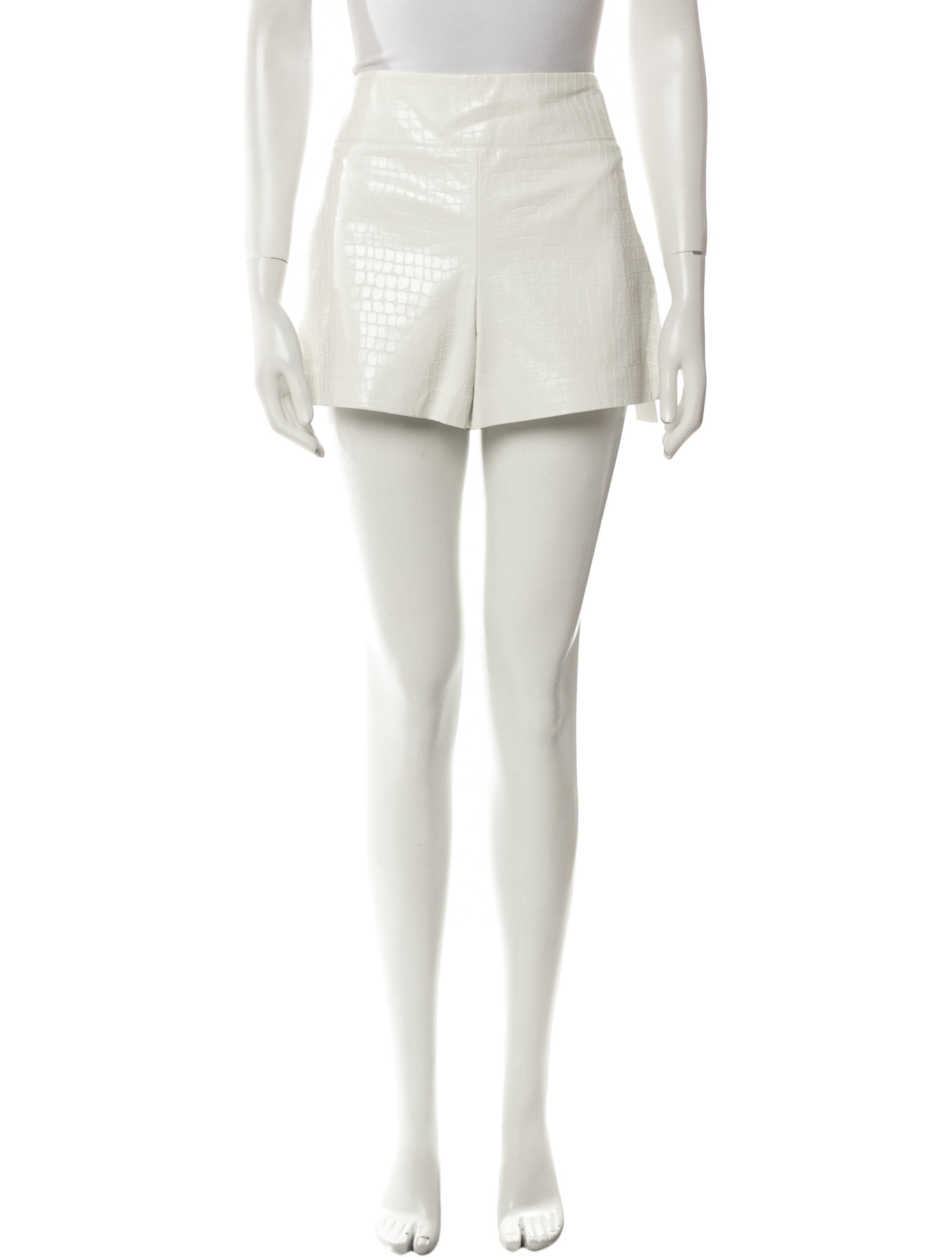 Alice + Olivia Leather Mini Shorts