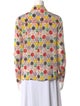 Alice + Olivia Silk Printed Button-Up Top