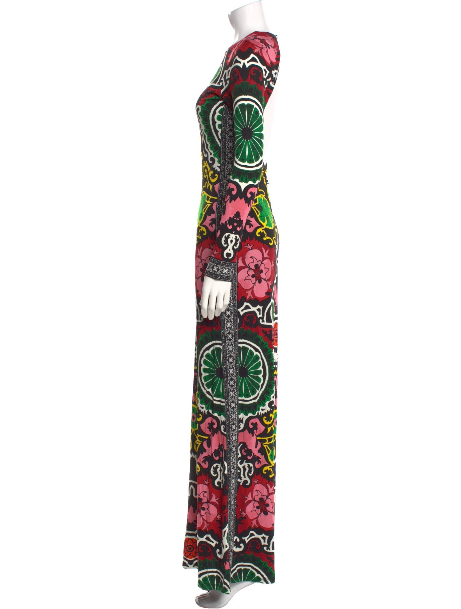 Alice + Olivia Printed Long Dress