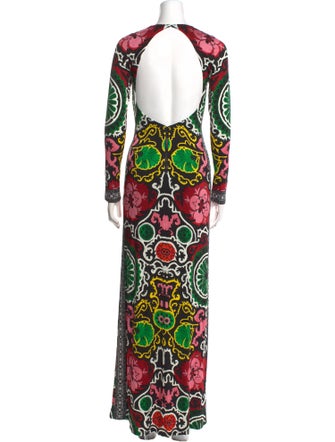 Alice + Olivia Printed Long Dress
