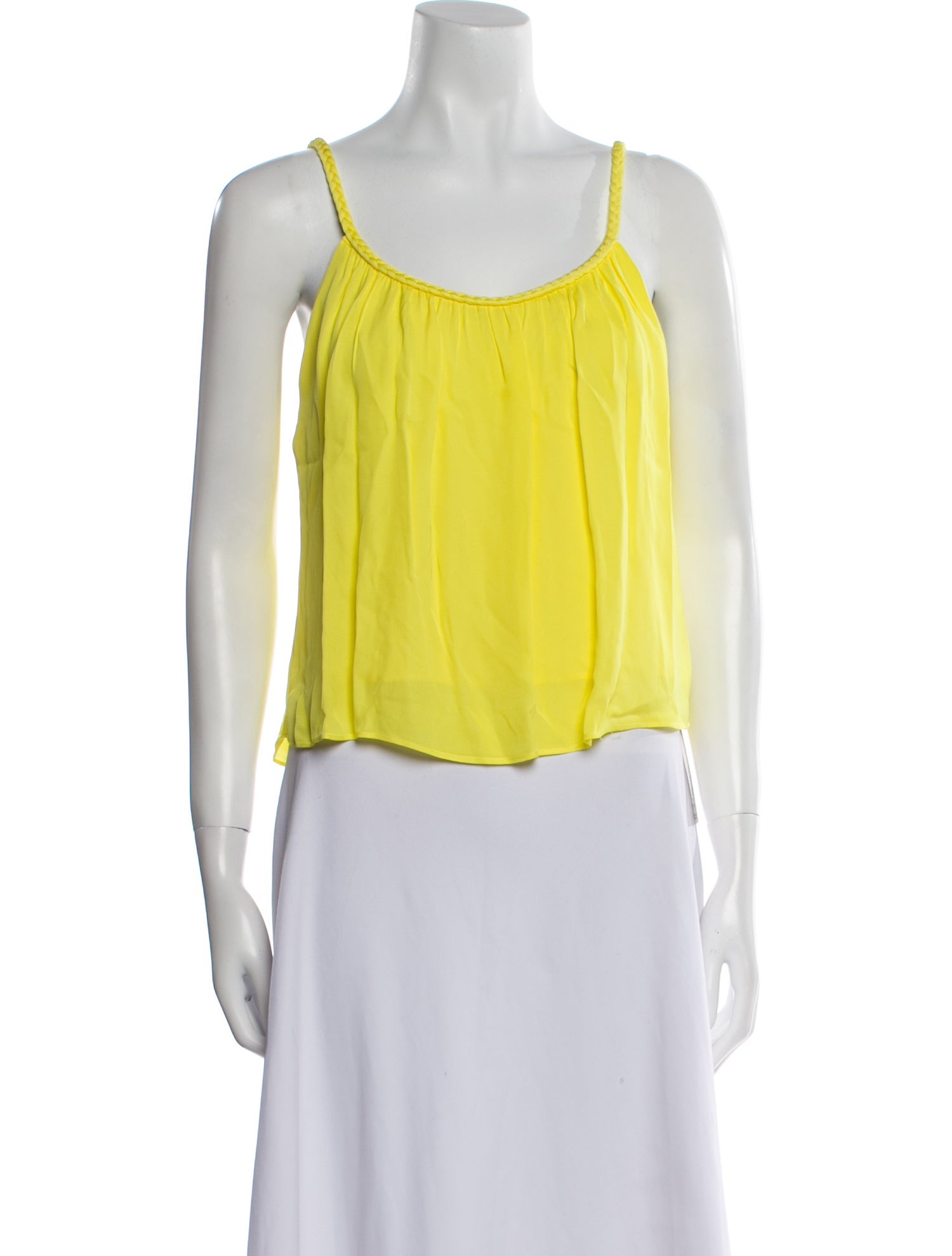 Alice + Olivia Scoop Neck Sleeveless Crop Top