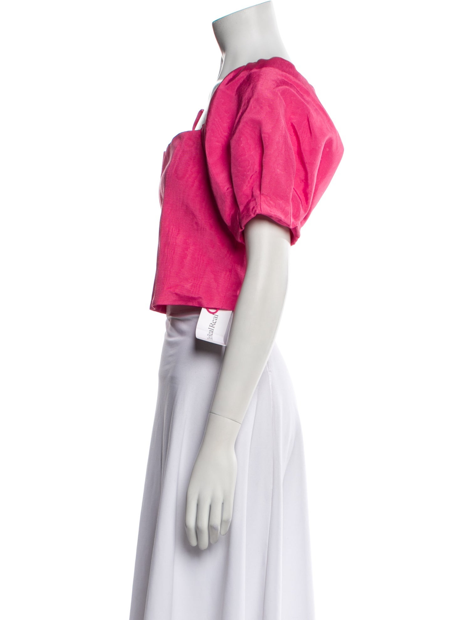 Alice + Olivia Square Neckline Short Sleeve Crop Top w/ Tags