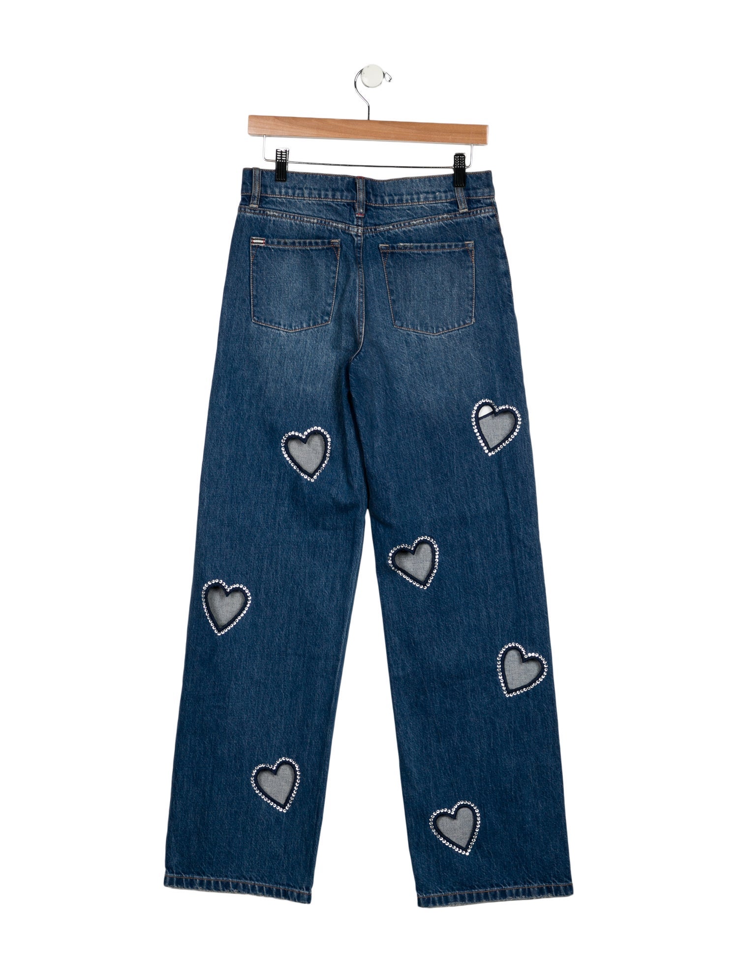 Alice + Olivia Mid-Rise Wide Leg Jeans