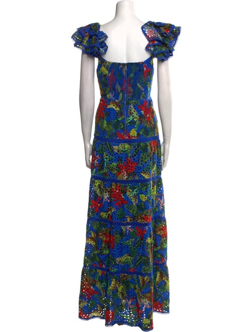 Alice + Olivia Floral Print Long Dress