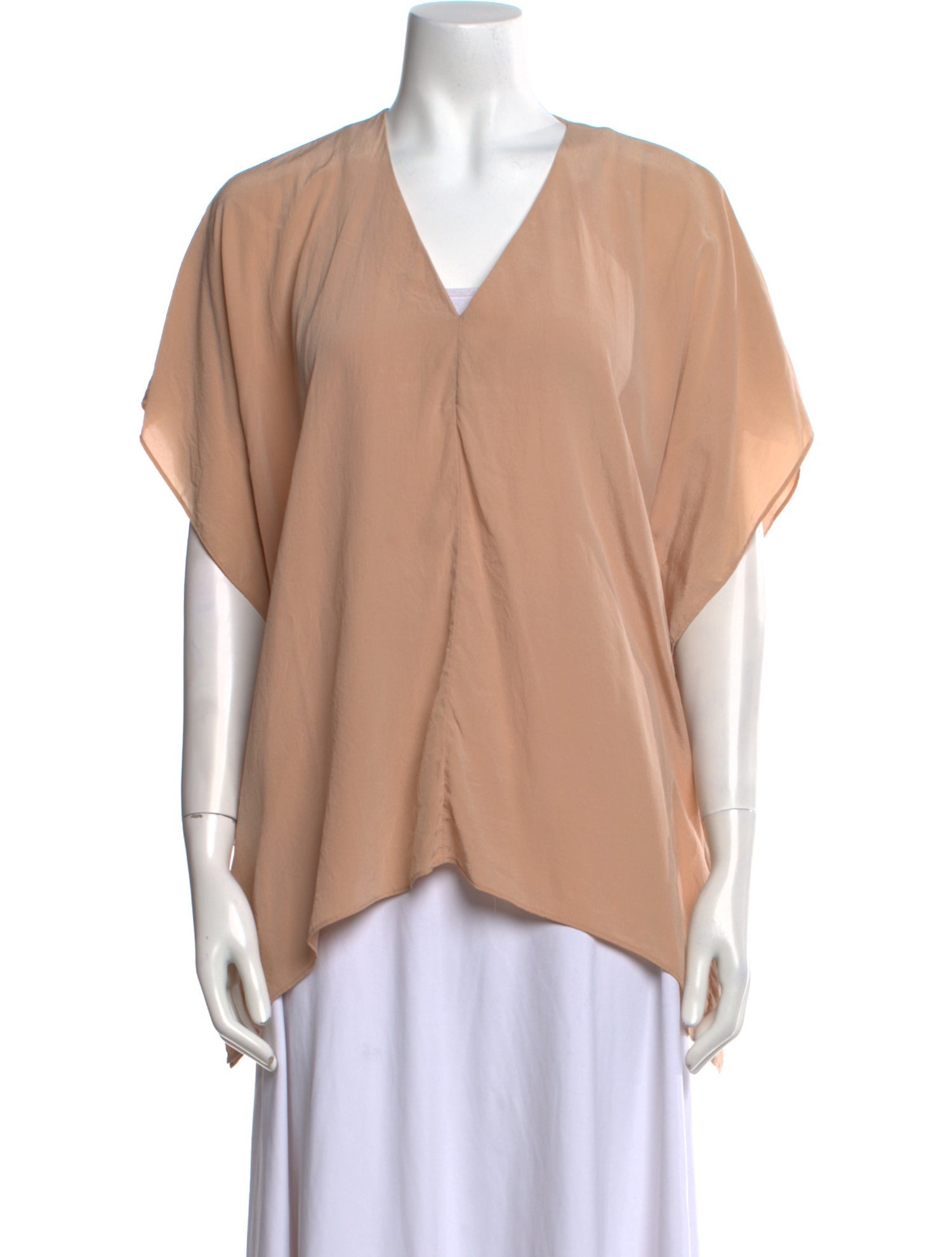 Alice + Olivia Silk V-Neck Blouse