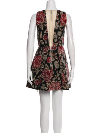 Alice + Olivia Floral Print Mini Dress