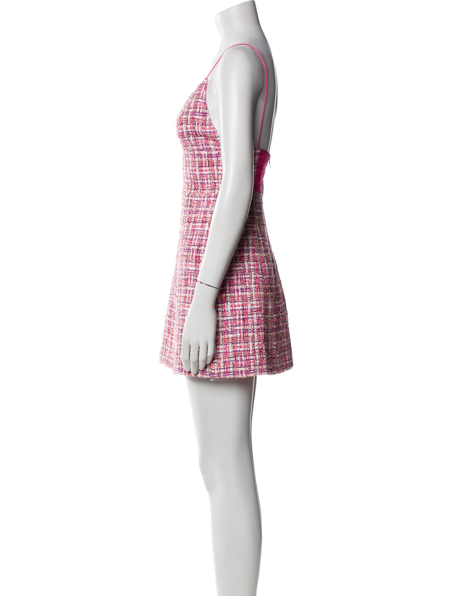 Alice + Olivia Plaid Print Mini Dress