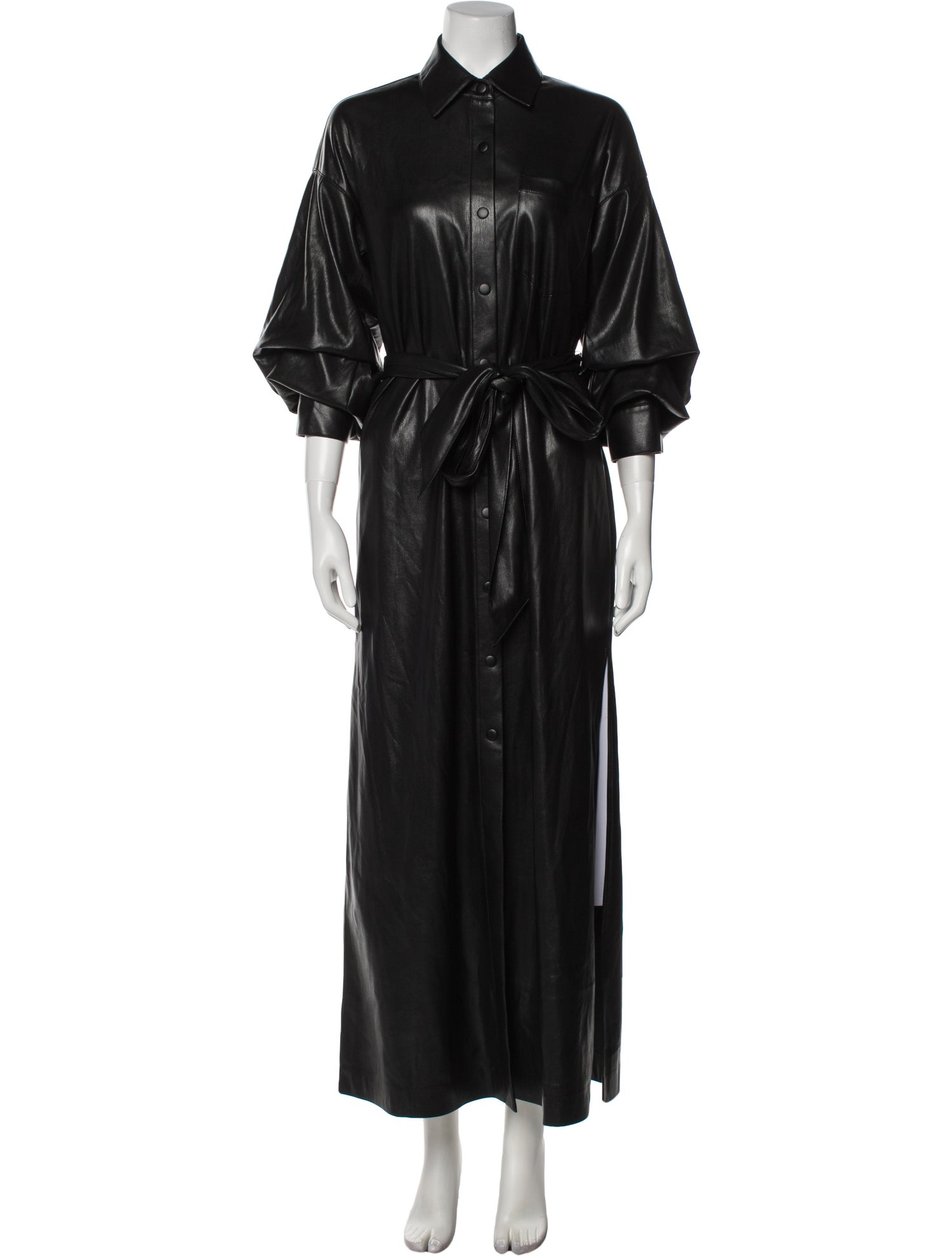 Alice + Olivia Faux Leather Trench Coat w/ Tags