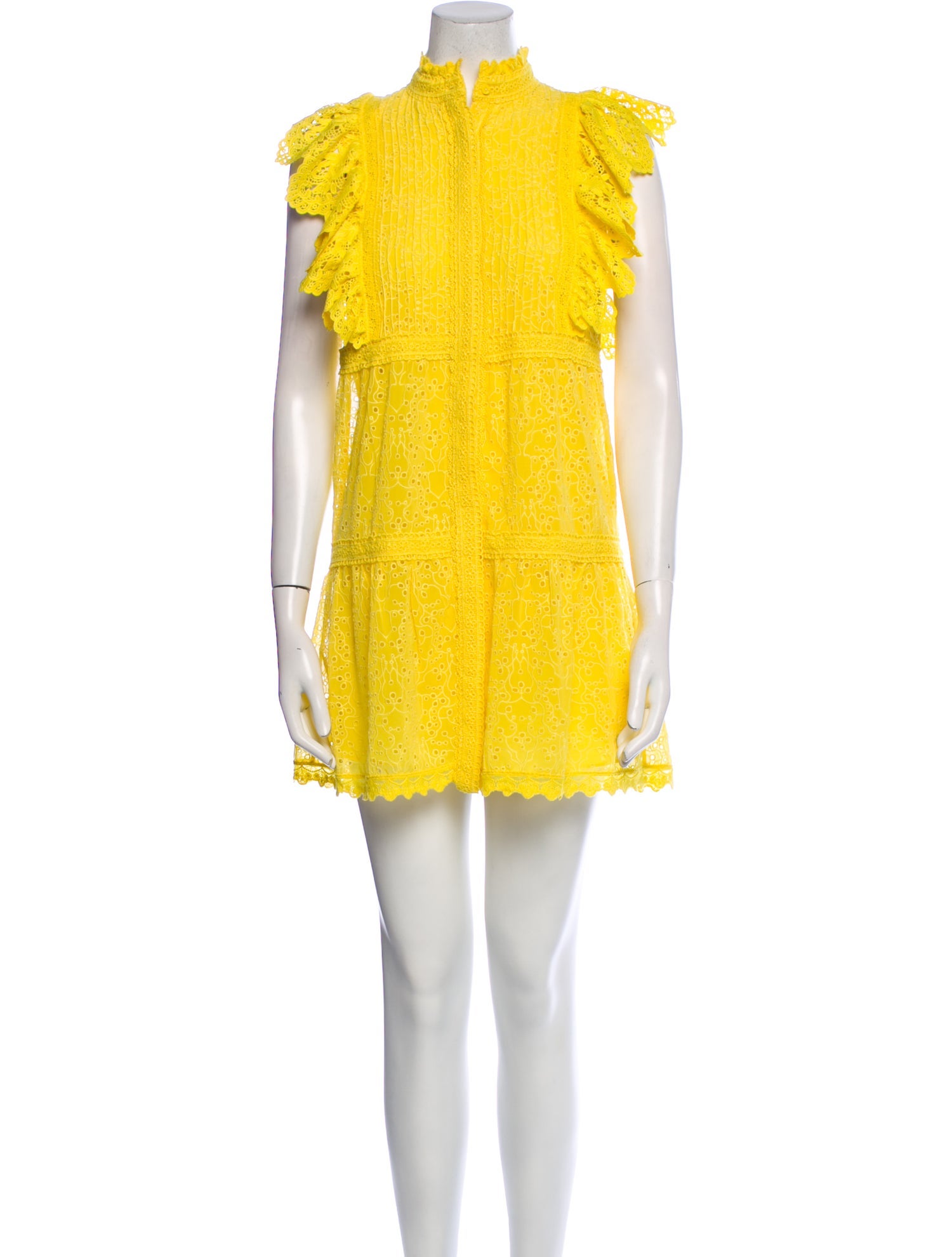 Alice + Olivia Mock Neck Mini Dress
