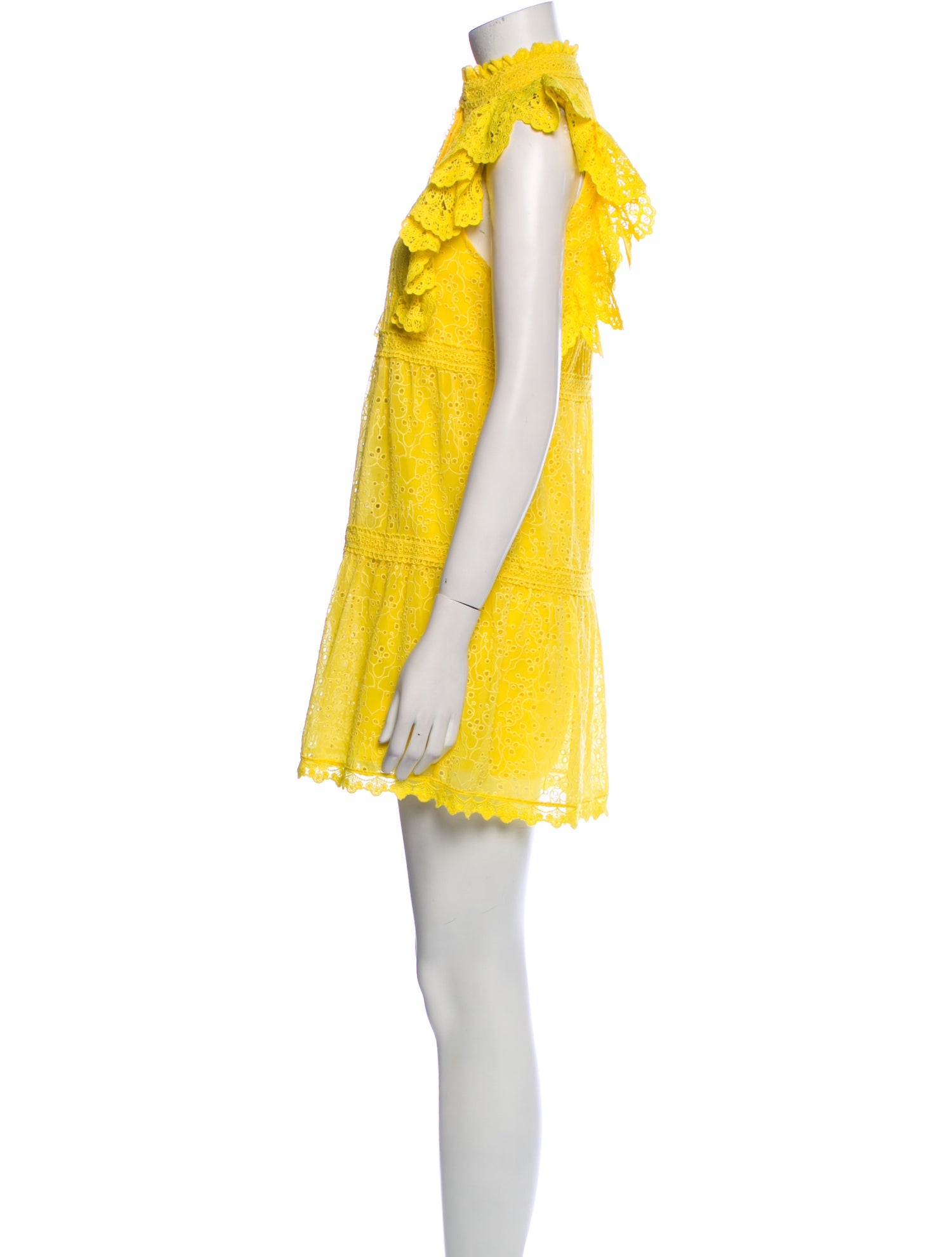 Alice + Olivia Mock Neck Mini Dress