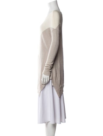 Alice + Olivia Wool Colorblock Pattern Sweater