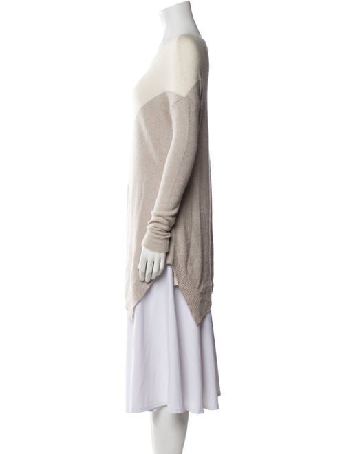 Alice + Olivia Wool Colorblock Pattern Sweater