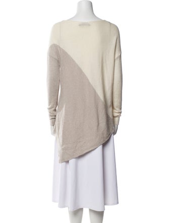 Alice + Olivia Wool Colorblock Pattern Sweater