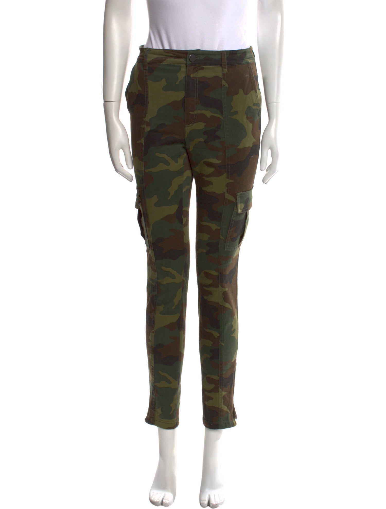 Alice + Olivia Camouflage Print Skinny Leg Pants