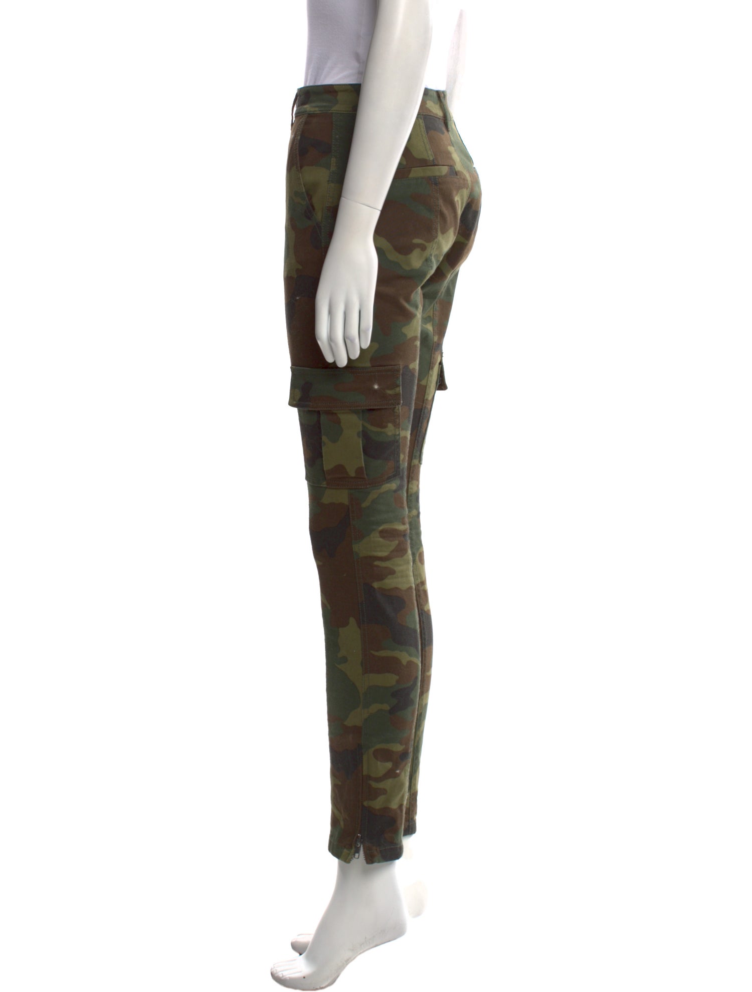 Alice + Olivia Camouflage Print Skinny Leg Pants