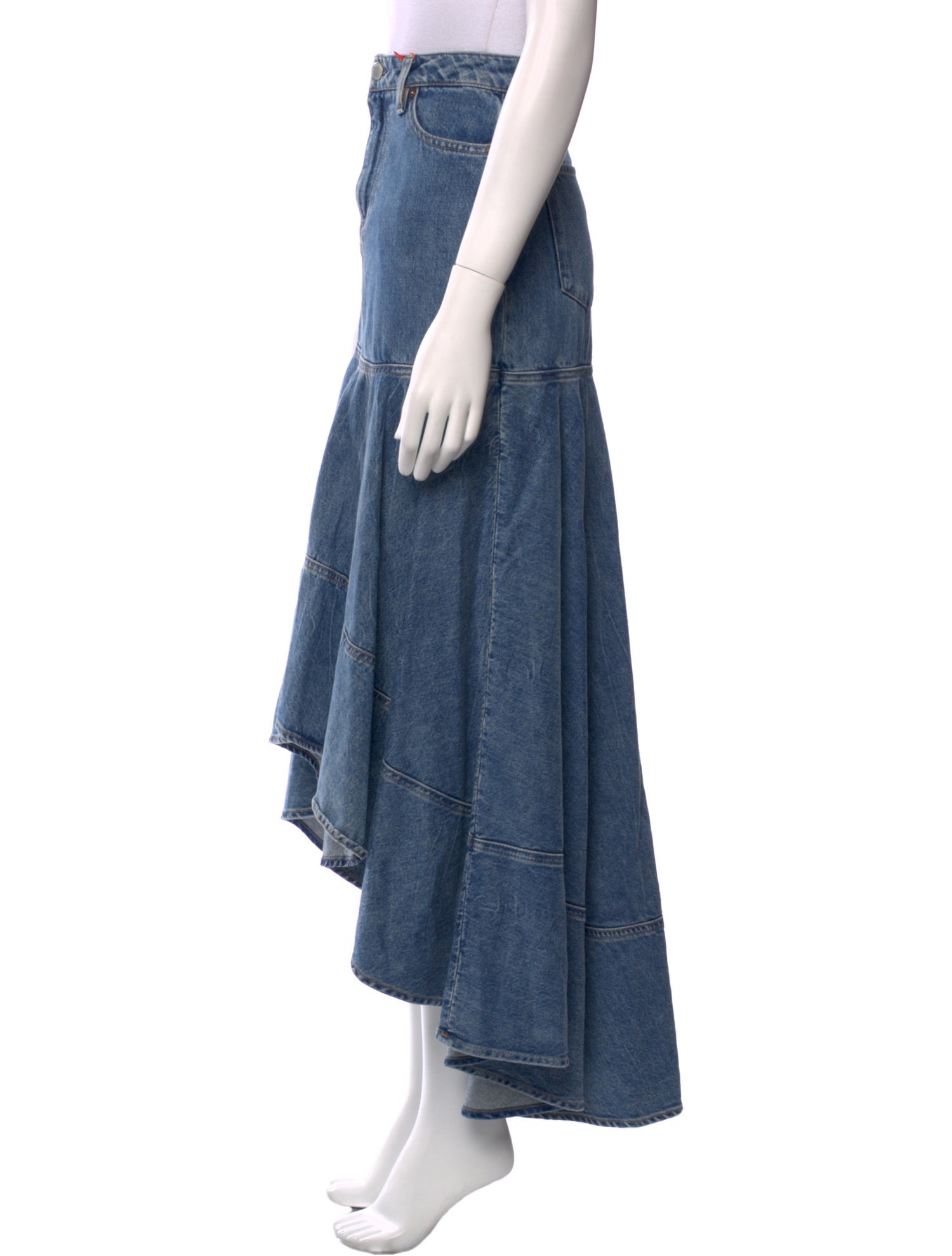 Alice + Olivia Ruffle Embellishment Long Skirt