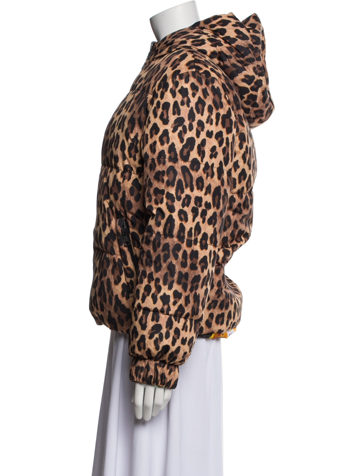 Alice + Olivia Animal Print Down Jacket