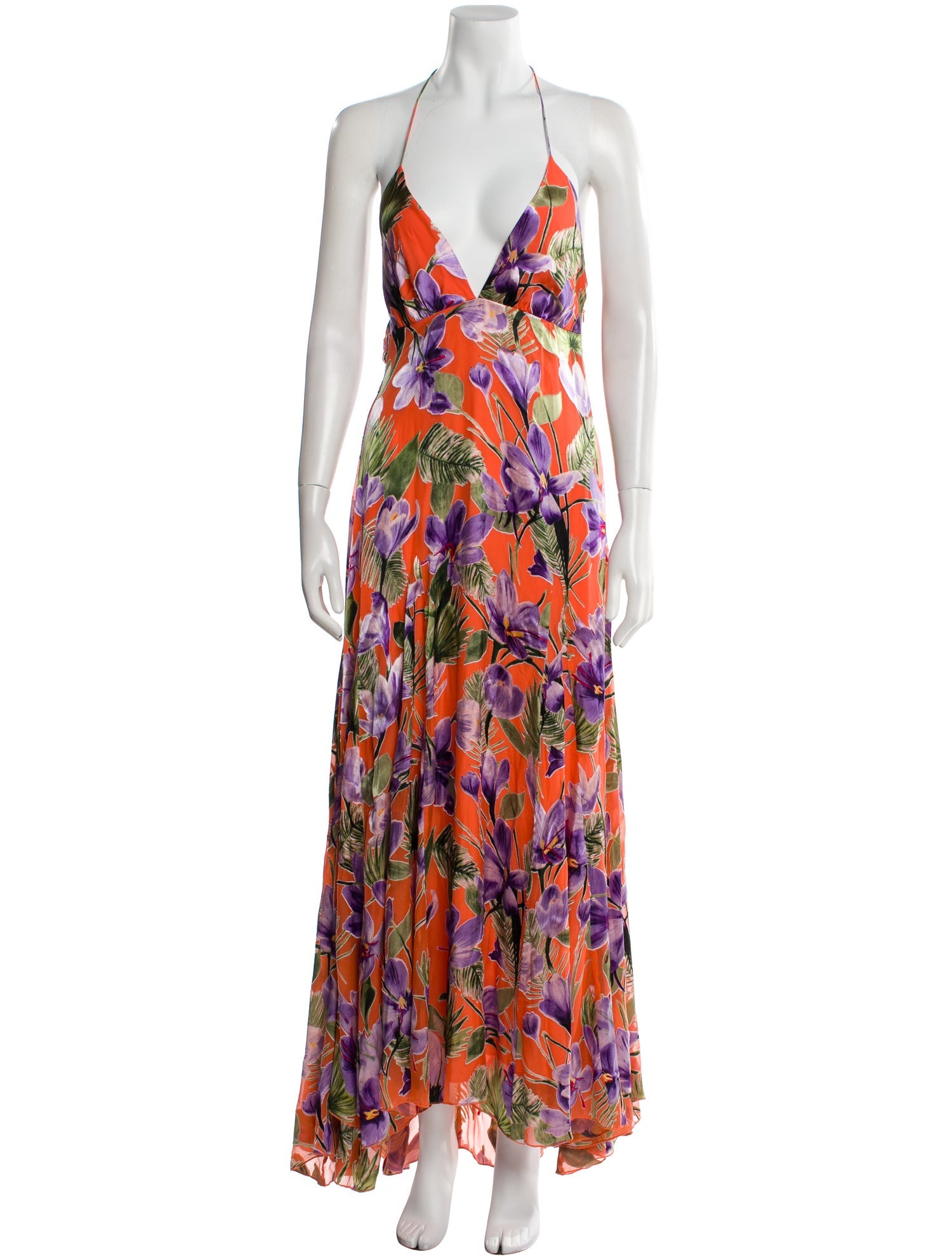 Alice + Olivia Floral Print Long Dress