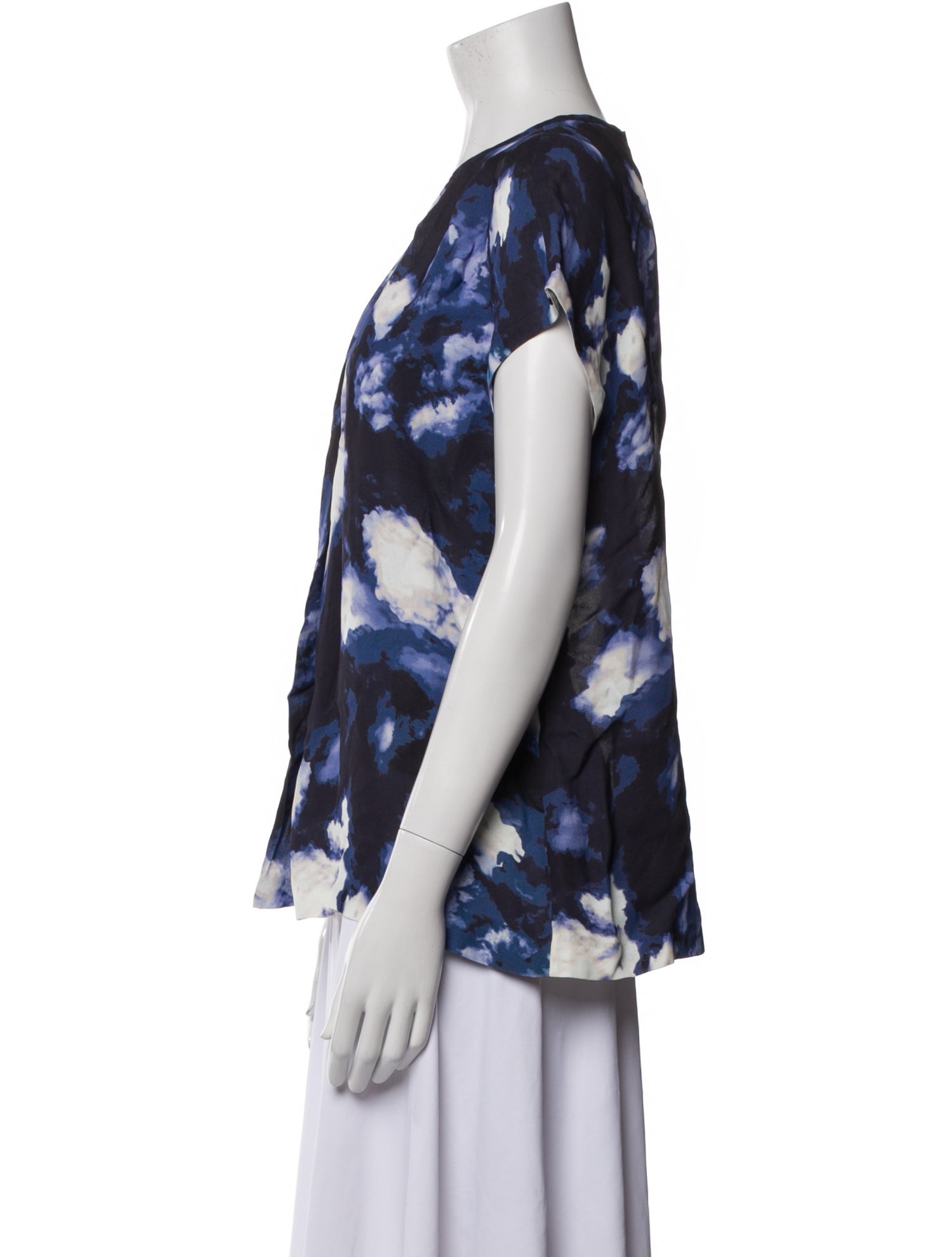 Alice + Olivia Printed Scoop Neck Top w/ Tags