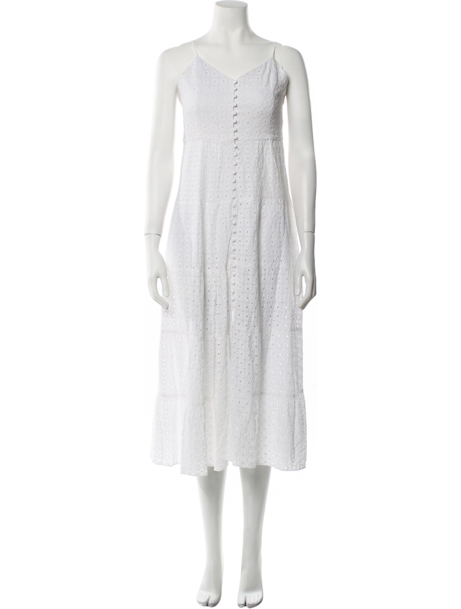 Alice + Olivia V-Neck Midi Length Dress